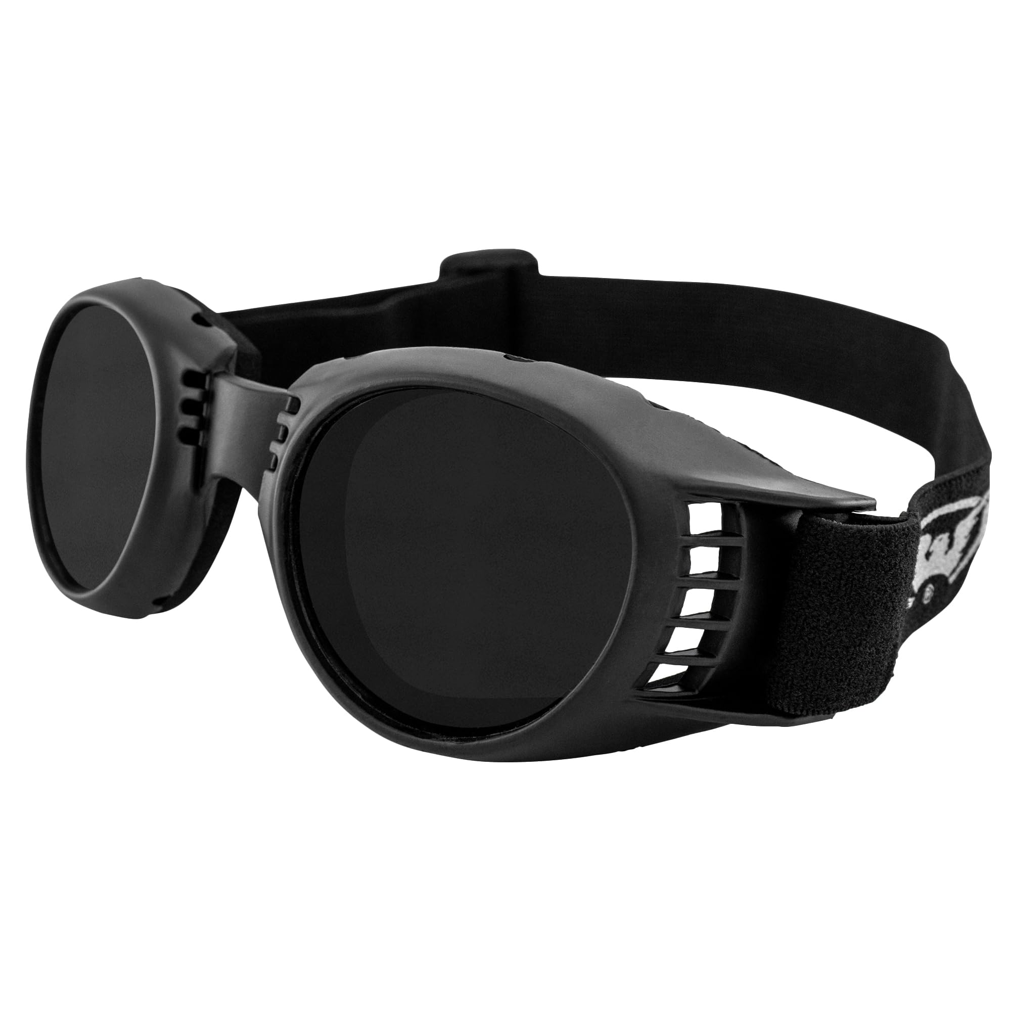Global Vision Paragon Motorcycle Goggles For Men & Women (Black Frame/Super Dark Lens)