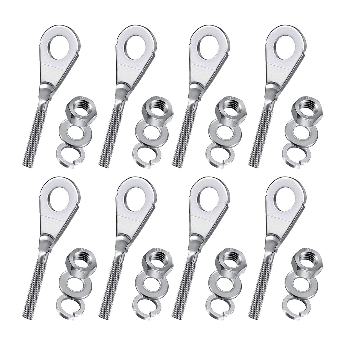 Yxccse 8Pcs 15Mm 0.59'' Chain Tensioner Adjuster Chain Axle Adjuster,Chain Adjuster Tensioner Fit For 196Cc 6.5Hp Massimo Mb200 Baja Warrior Mb165 Motovox Mini Bike Crf50 Crf70 Xr70 Xr80 Xr100