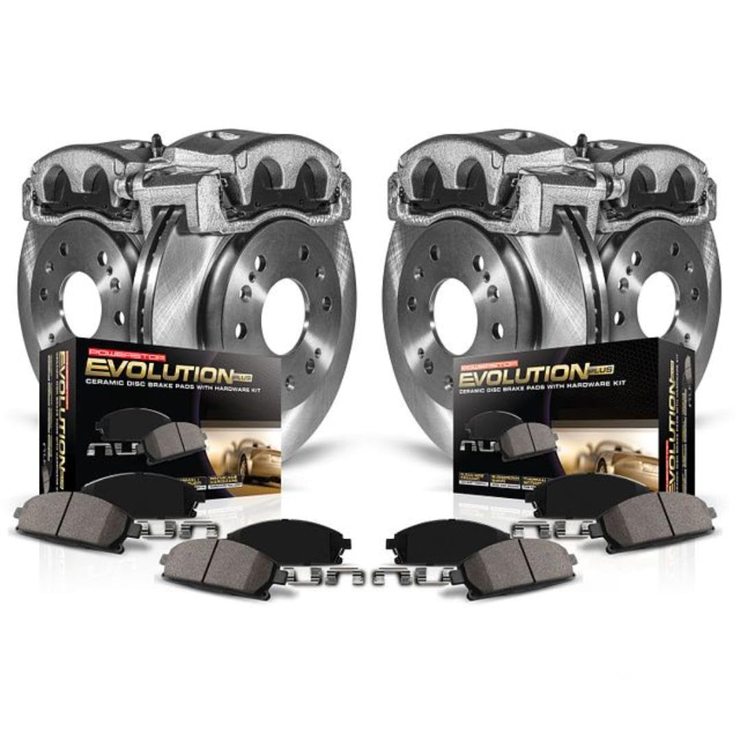 Power Stop Kcoe6113 Autospecialty Front And Rear Brake Caliper Kit- Brake Rotors, Brake Pads & Calipers For Subaru Impreza 2012-2016 [Model Specific]