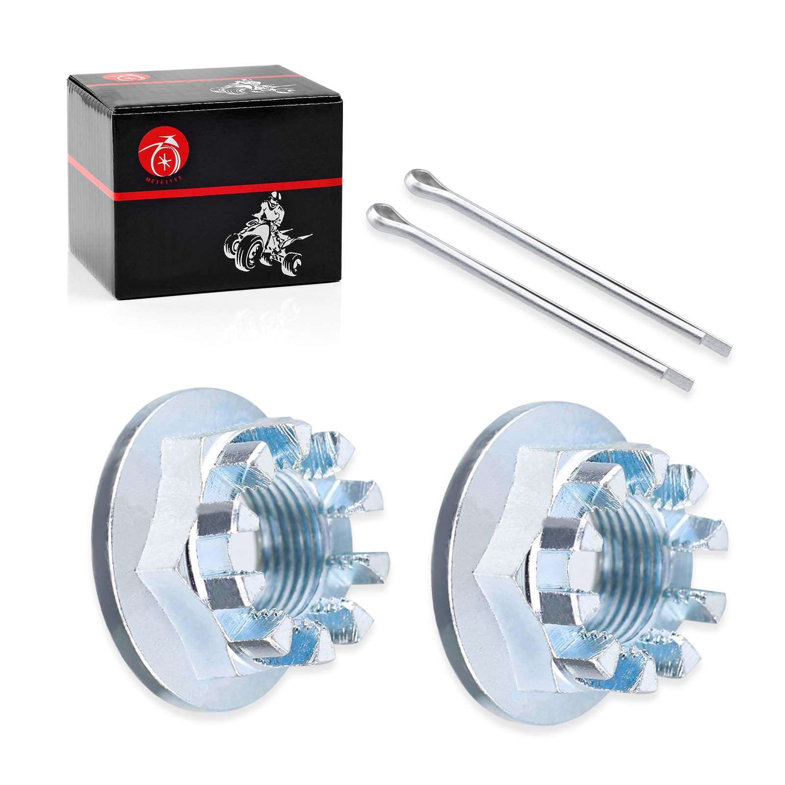 2Pcs Rear Axle Castle Nuts 18Mm For Honda Trx200 Sx D Trx250X Trx250Ex Fourtrax 300 Trx300 Trx300Fw Trx300Ex Trx400Ex Trx450R Trx450Er Atc200X Atc250 Es Sx