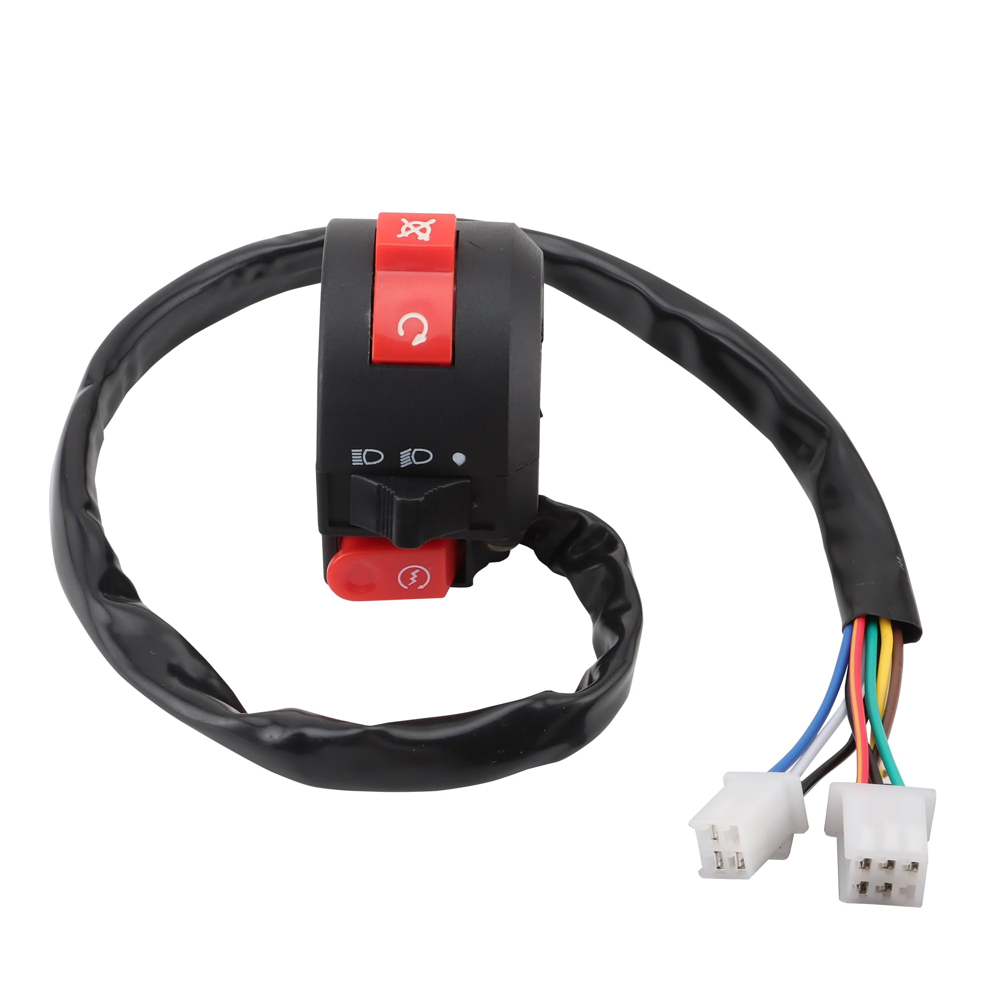 Woostar 7/8' 22Mm Handlebar 3 Function Right Start Switch Replacement For 50Cc 70Cc 90Cc 110Cc 125Cc Atv Quad Pit Bike Buggy Go Kart