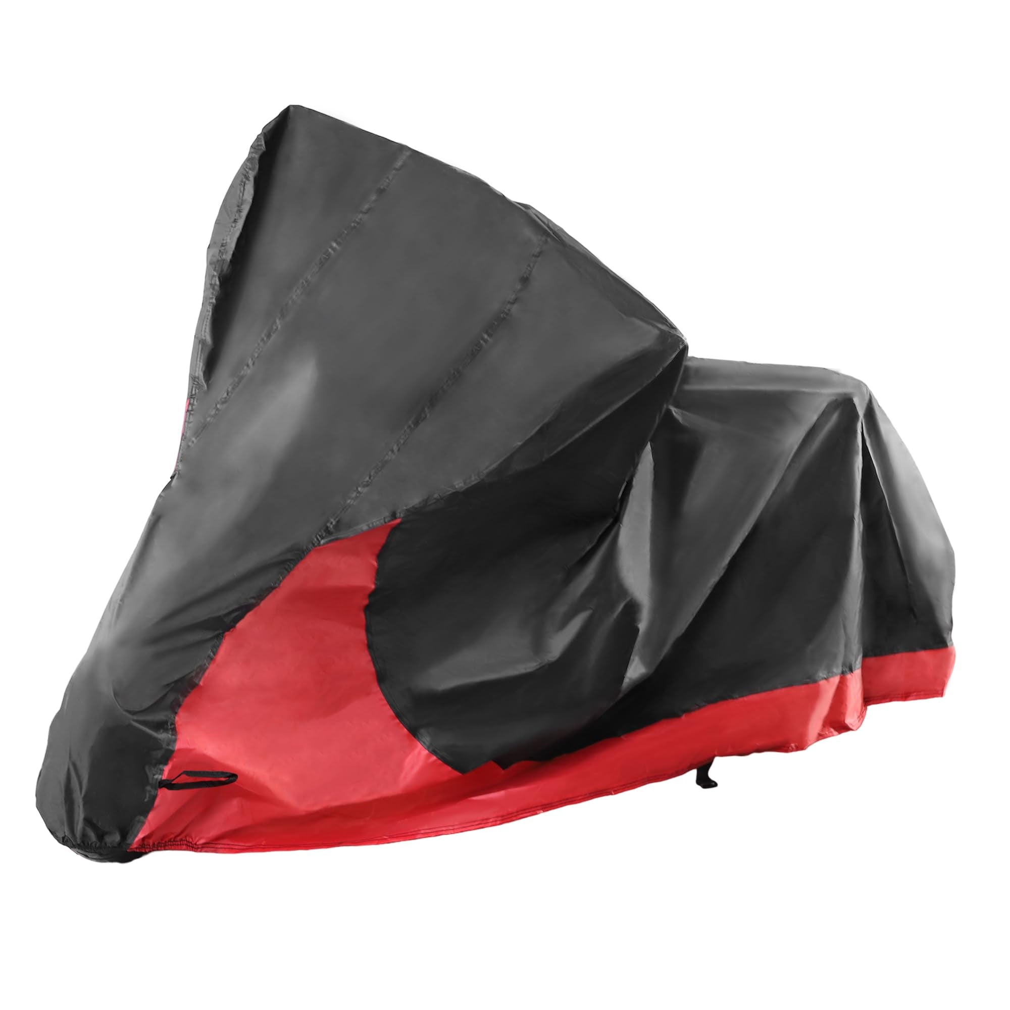 X Autohaux 2 In 1 Motorcycle Cover Waterproof Protector For Harley Dyna Softail Fatboy Flfbs Heritage Classic Flhcs Streetbob Low Rider S Nightster Cruisers Models Black Red Xl