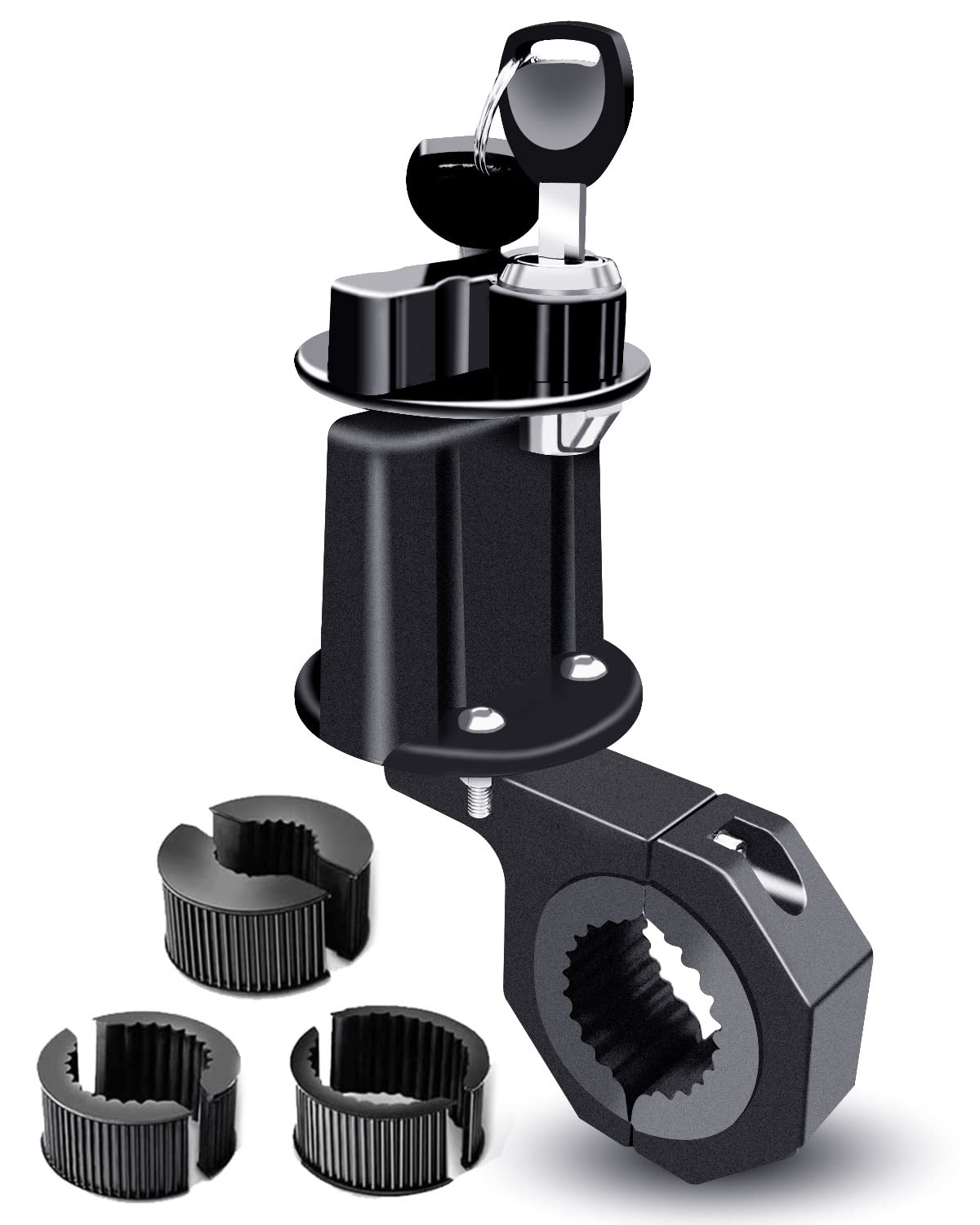 Utv Atv Gas Can Mount For 3L 5L Fuel Tank Barrel With Lock & Key, Oil Tank Mounting Holder Fits For Polaris Rzr Pioneer Yamaha Can Am Maverick X3 1Inch 1.5Inch 1.75Inch 2Inch Roll Bar