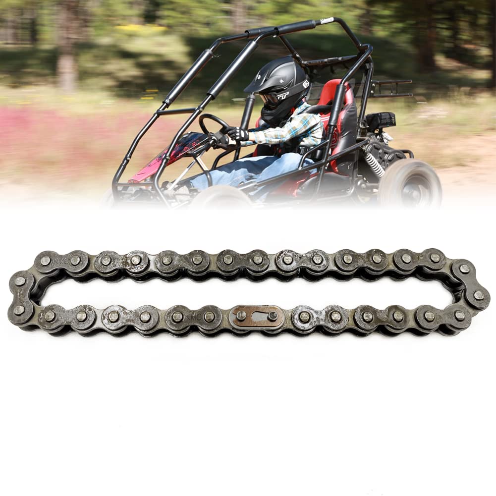 Qymoto Kt196 Drive Chain Go Kart 420 Chain 32 Link For Coleman 196Cc Go Kart Jackshaft Drive Chain