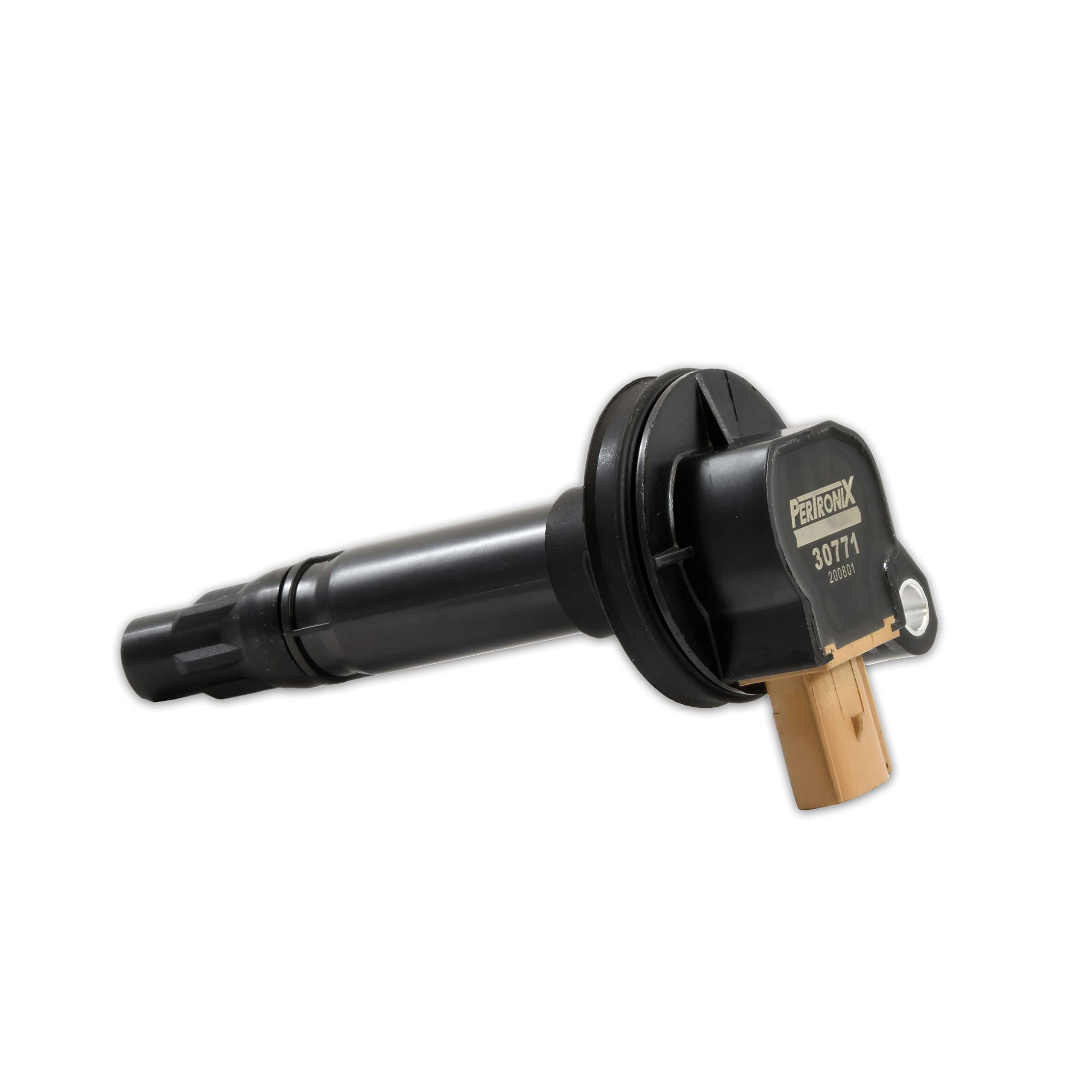 Pertronix 30771 Flame-Thrower Coil For 2011-20 Ford V6 Ecoboost 3.5L 3-Pin Brown; Single Coil