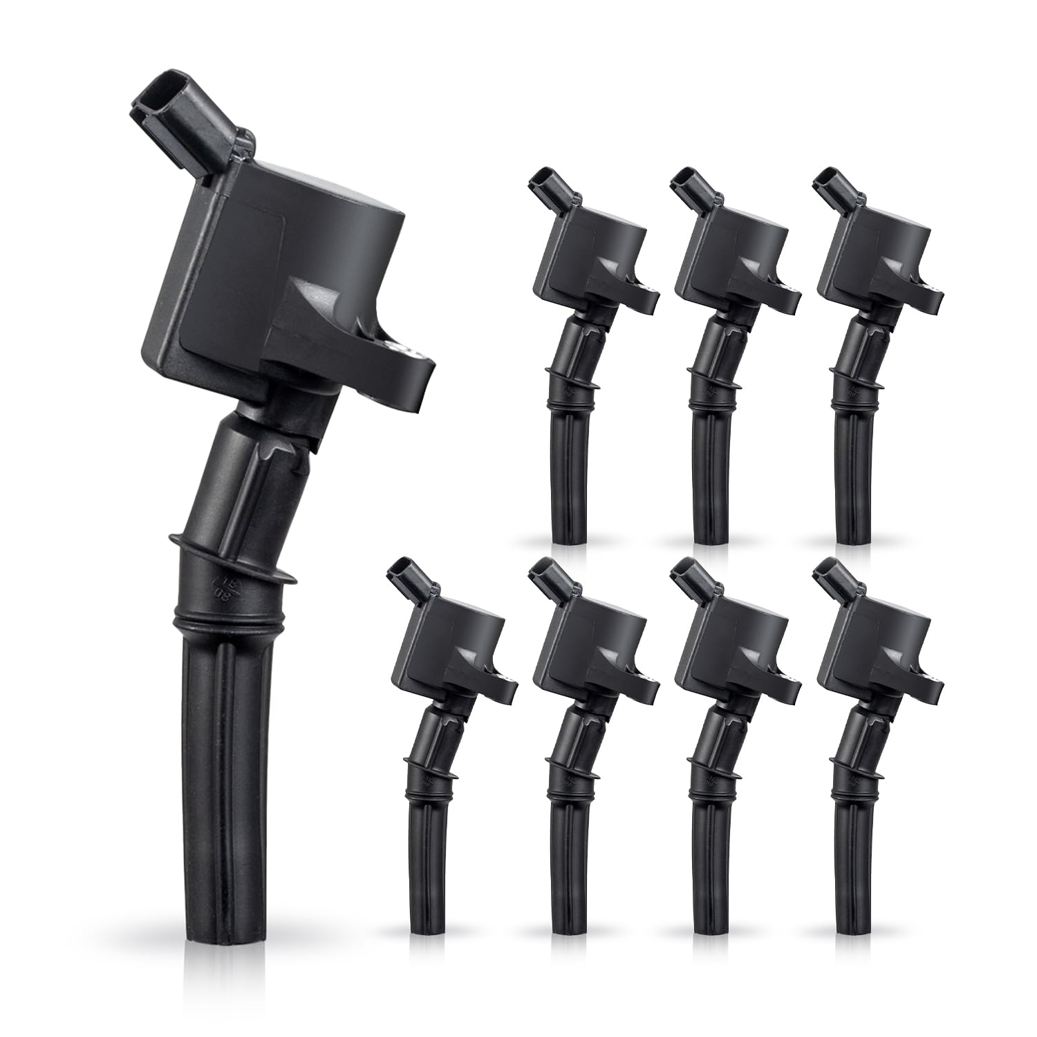 Ena Set Of 8 Curved Boot Ignition Coil Pack Compatible With Ford Lincoln Mercury 4.6L 5.4L V8 Replacement For Dg508 C1454 C1417 Fd503 1L2U12029Aa I2Lu-12A388-Aa C1417 Dg473 Dg481 Dg491