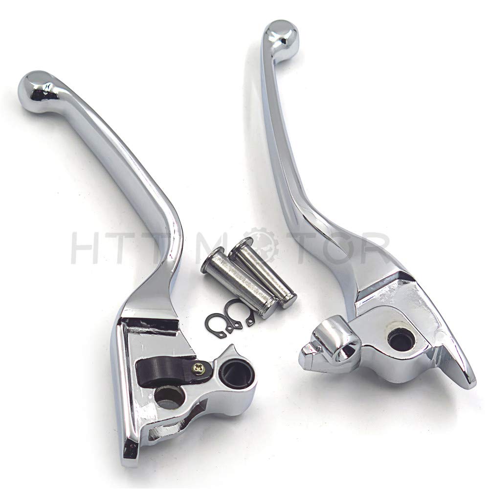 Httmt Mt241-026-Cd Parts Chrome Brake Clutch Hand Lever Compatible With Harley 2008-2013 Touring And Trike Models 2014-Later Flhr And Flhrc (Does Not For Models Equipped With Hydraulic Clutch)