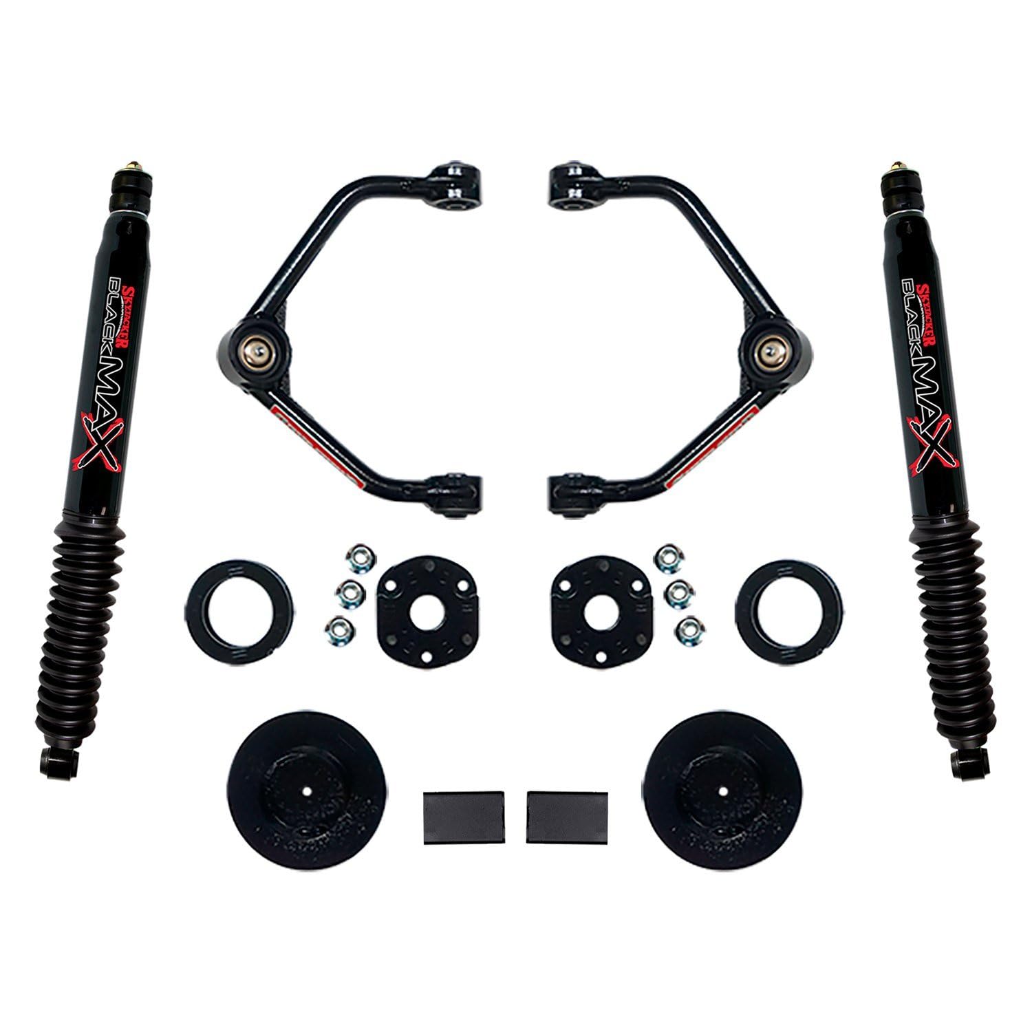 Skyjacker R1930Pb Suspension Lift Kit; 3 In. Lift; Black Max Shocks;