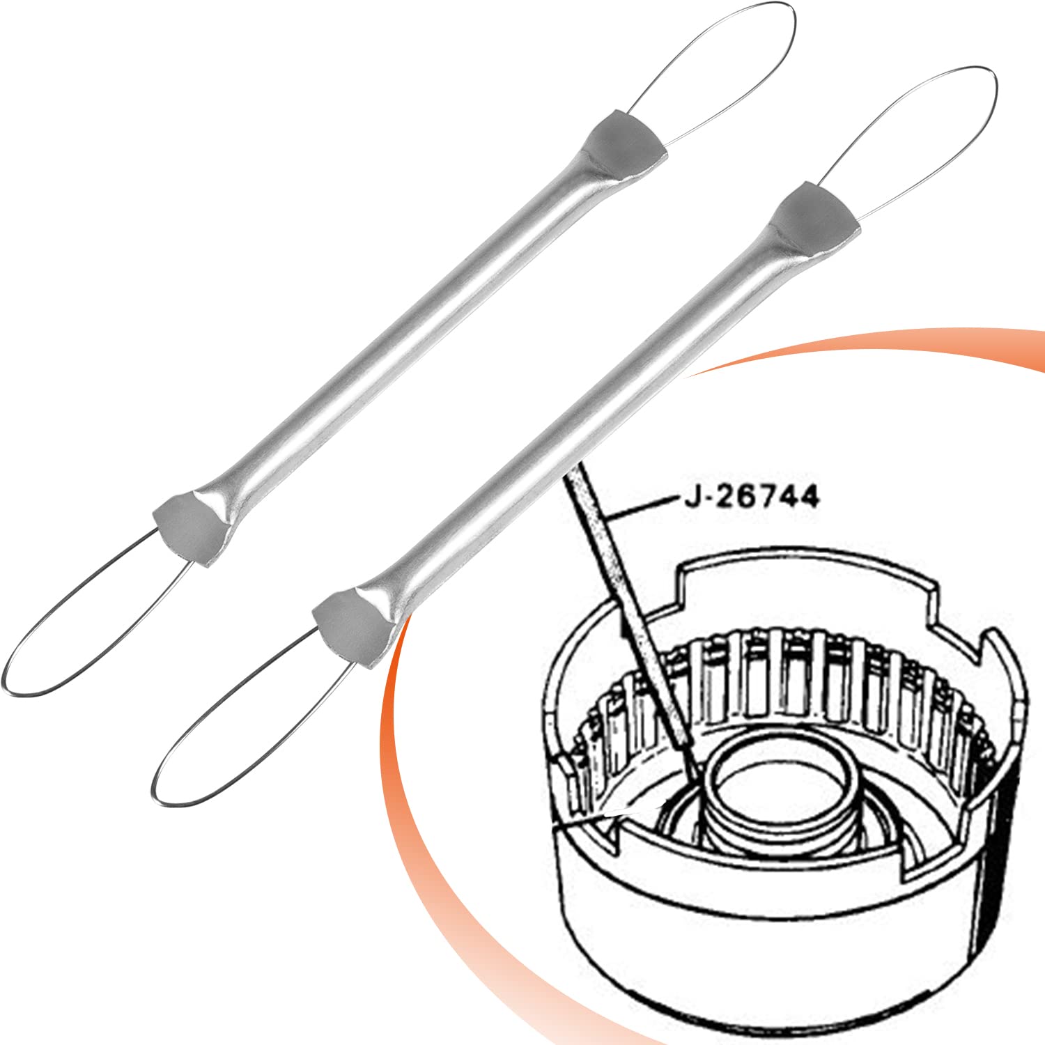 Bonbo T-0015 Universal Lip Seal Installer & Remover Transmission Tool Compatible For Atec T-0015 And For Kent-Moore # J-26744-A (2Pcs)