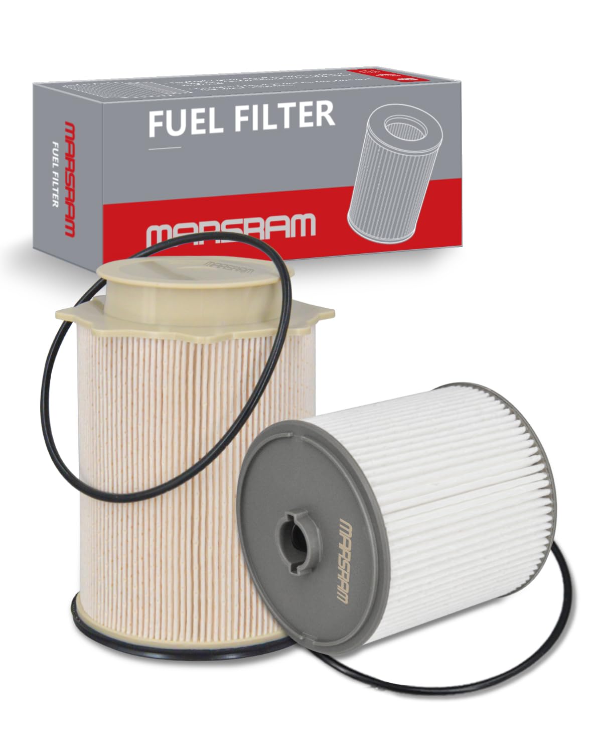 Marsram 6.7 Cummins Fuel Filter Water Separator Set Fits For 2019 2020 2021 2022 2023 2024 Dodge Ram 2500 3500 4500 5500 6.7L Cummins Diesel Turbo Engines, Replace 68157291Aa 68436631Aa