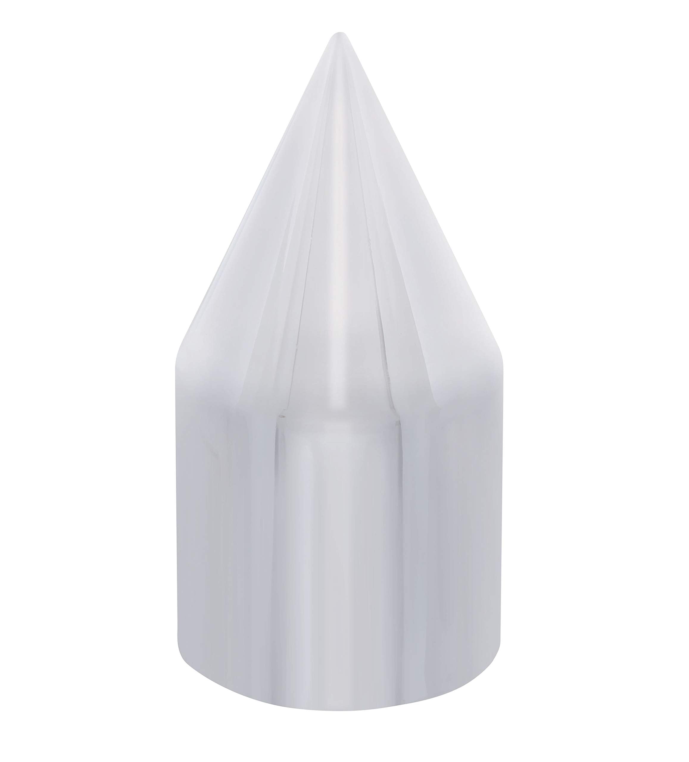 United Pacific Chrome Plastic Spike Nut Cover - Push-On (10 Pack), Various Sizes Without Flange