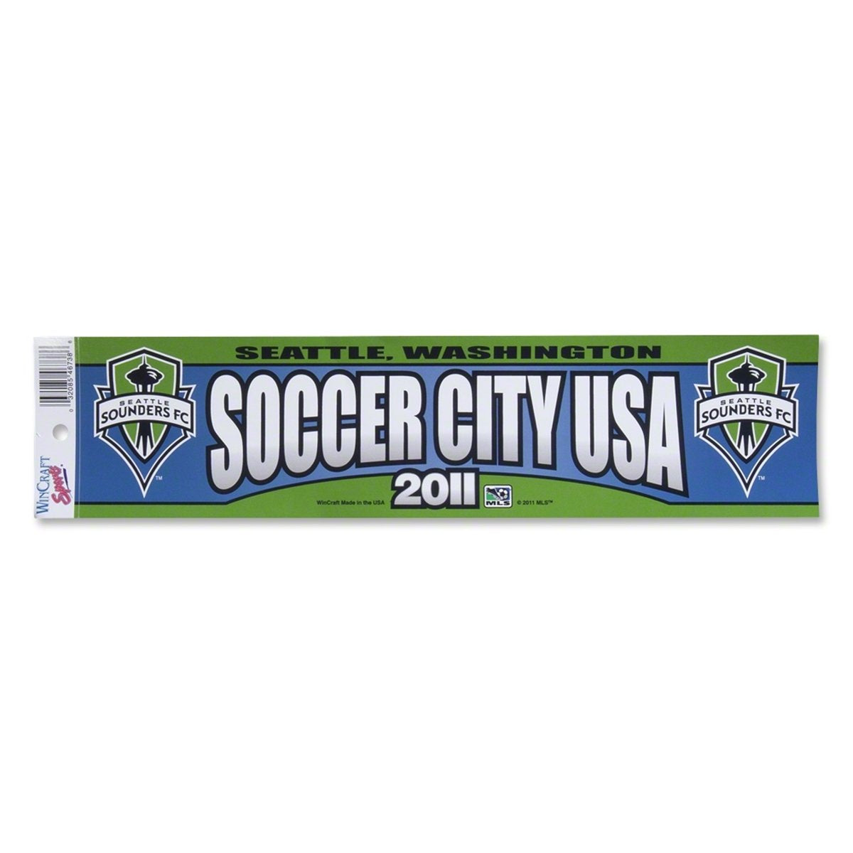 Wincraft Soccer Seattle Sounders 46738012 Bumper Strip, 3' X 12', Black