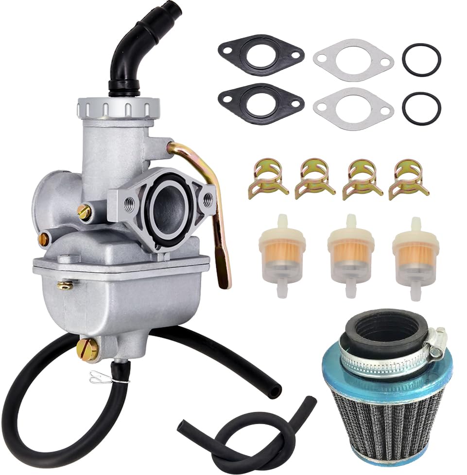 Yooppa 110Cc Carburetor For Taotao 110Cc Pz20 Carburetor, Kazuma Baja 50Cc 70Cc 90Cc 110B Nst Sunl Chinese Quad 4 Stroke Atv 4 Wheeler Go Kart Dirt Bike Honda Crf50F Xl75 Crf80F Xr50R Carburetor