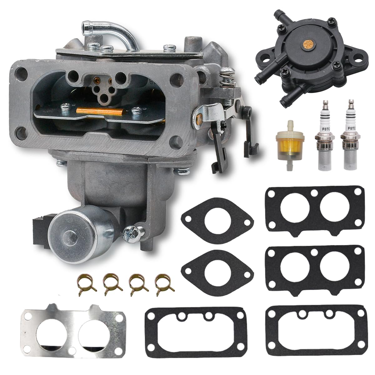 15004-0763 Carburetor Fits For Kawasaki Fh721V Fh641V Fh601V Fx801V Replaces Kawasaki 15003-7094 15003-7115 15004-7024 15004-1005 15004-1010 15004-1018 15004-0865 15004-0940 Carburetor With Fuel Pump