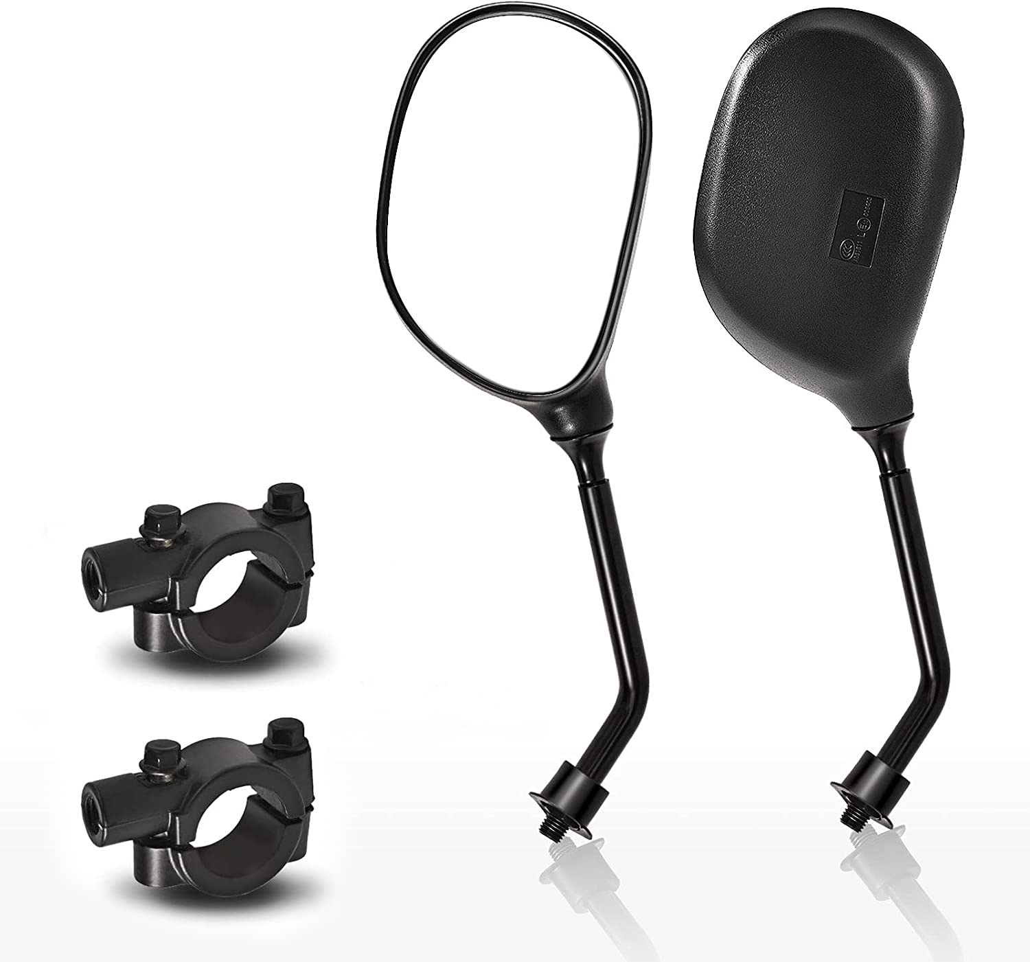 Trkimal Universal Adjustable Atv Motorcycle 360 Degrees Ball-Type Side Rearview Mirror With 7/8” Handlebar Mount Compatible For Motorcycle, Scooter, Atv, Dirt Quad Bike, Etc.