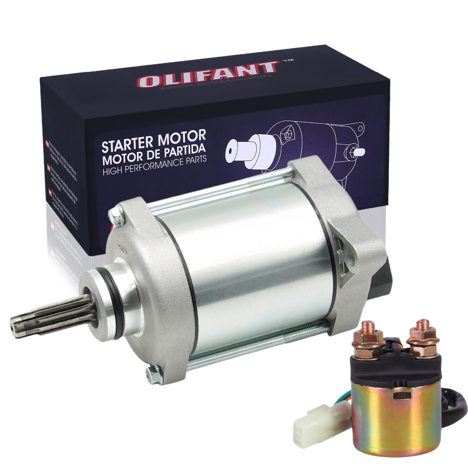 Starter For Honda Rancher 420 07-19 Pioneer 500 15-19/Foreman 500 12-19 Rubicon 500 15-19 31200-Hp5-601 31200-Hr0-F01