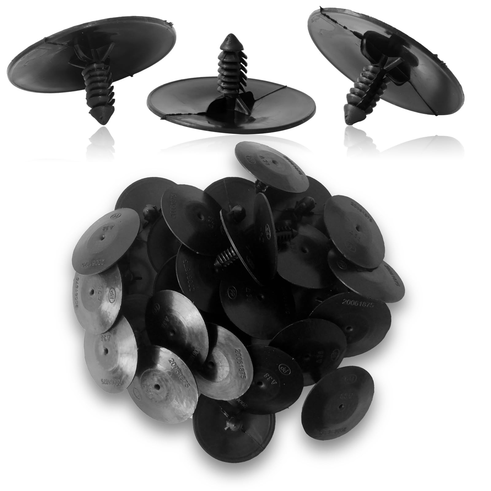 30Pcs Hood Panel Insulation Seal Retainer Clip Compatible With Buick Cadillac Chevy Gmc Hummer Honda Escalade Oldsmobile Pontiac Saturn 3078511 3977775