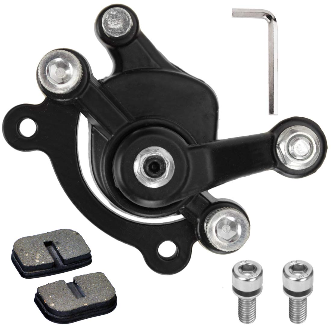 Fvrito Rear Disc Brake Caliper Pads For 97Cc 2.8Hp Baja Motorsports Doodle Bug Db30 (Dirt Bug, Racer) Mvs10 Electric Razor Mx500 Rsf350 Mini Bike 43 47 49Cc Mini Atv Gas Scooter Dirt Pocket Bike