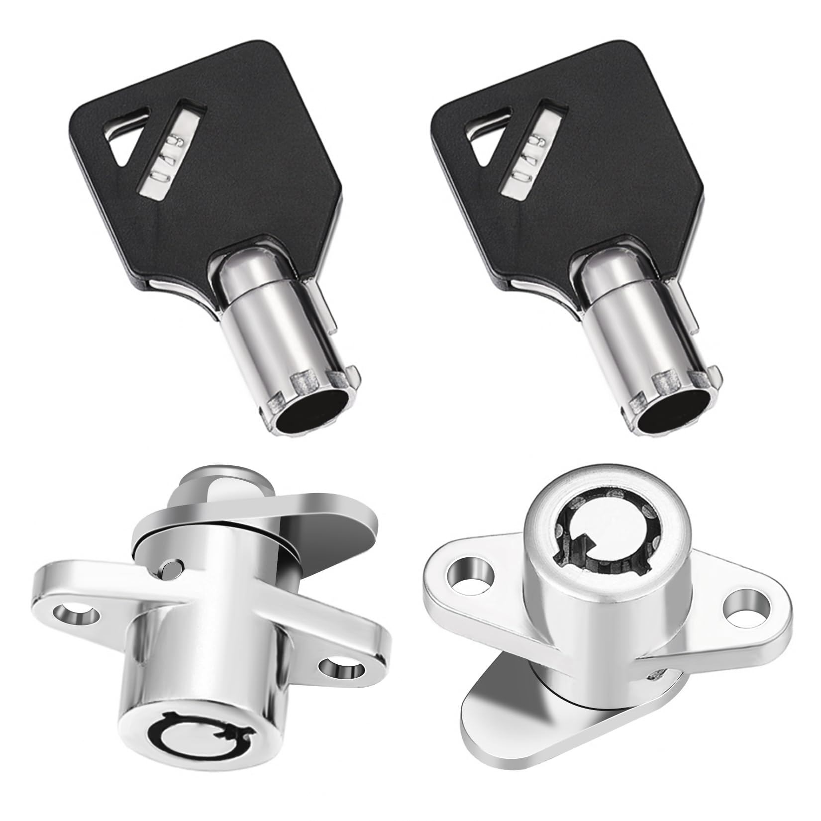 Pbymt 2 Keys Saddlebag Lock Set Saddle Hard Bag Compatible For Harley Touring Road King Electra Glide Street Glide Tour Gide 1993-2013