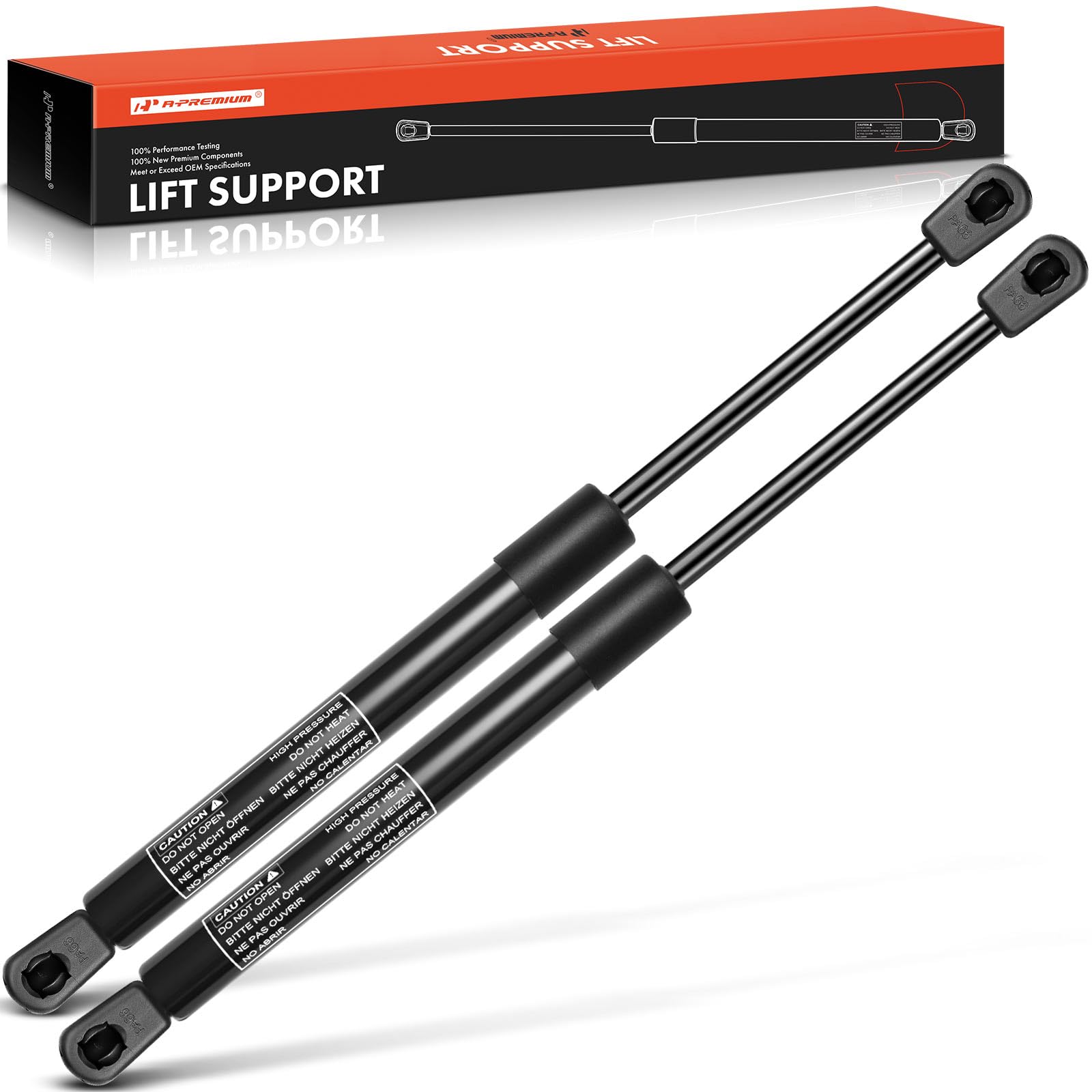 A-Premium Hood Lift Supports Shock Struts Replacement For Dodge Ram 1500 2500 3500 5500 2002-2010 2-Pc Set