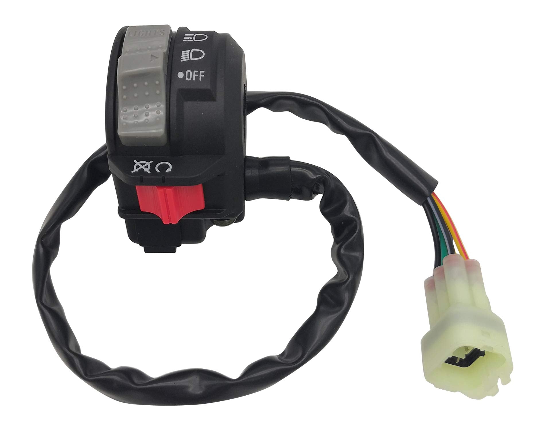 M Mati Left Handlebar Control Engine Run Off Headlight Switch For Yamaha Atv Banshee 350 Yfz350 2002-2006 5Fk-83975-11-00