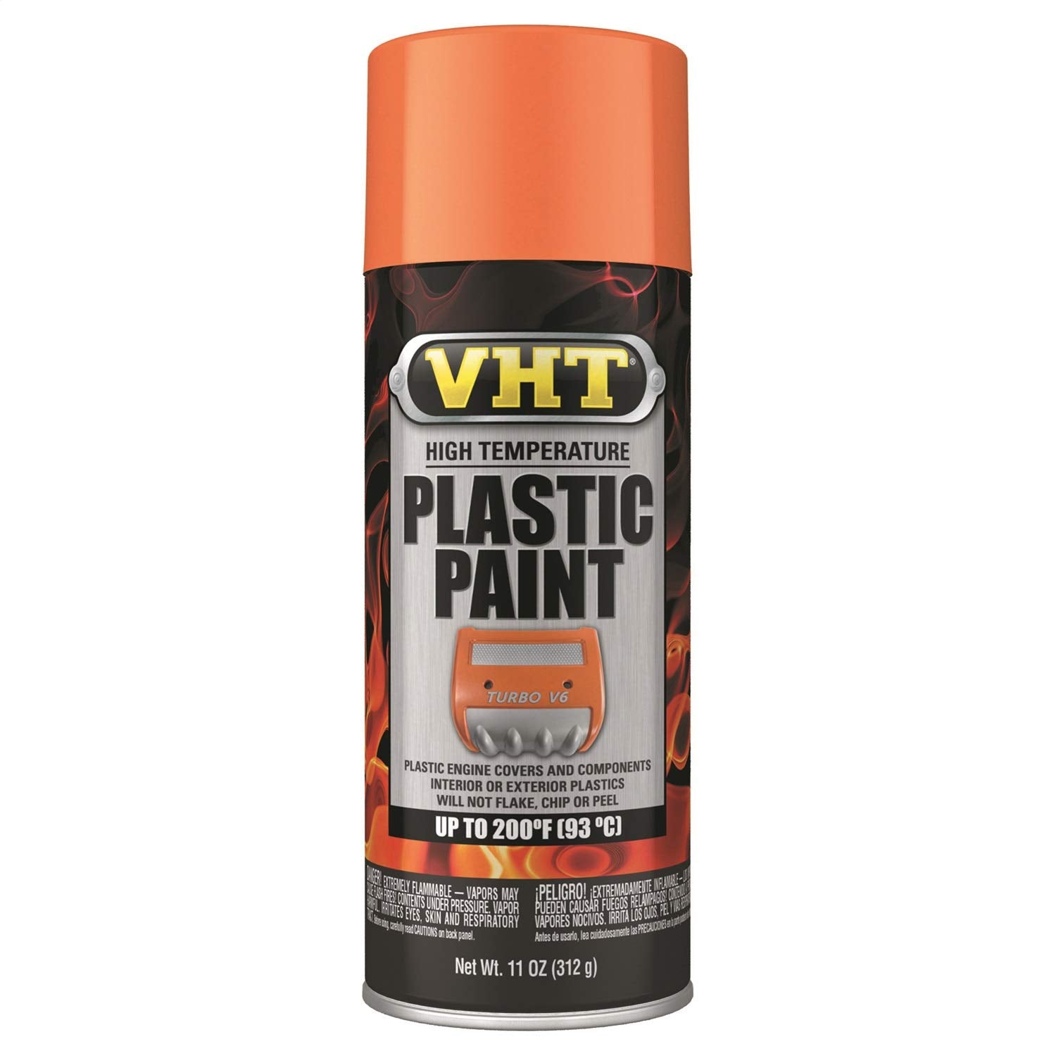 Vht Duplicolor Esp823007 Orange High Temperature Plastic Paint, 11. Fluid_Ounces