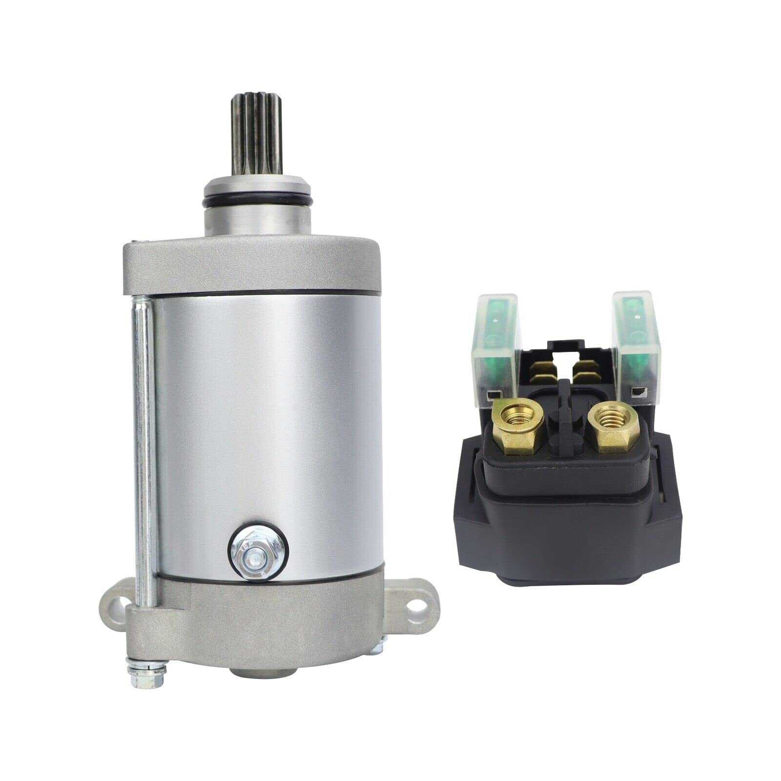 Sulyla Starter & Relay Compatible With Yamaha Grizzly 660 450 400 2002-2010 / Kodiak 450 400 2000-2006 / Wolverine 450 2006-2010/ Rhino 450 660 2004-2006 5Km-81890-00-00 18759 410-54039 Smu0211 495754
