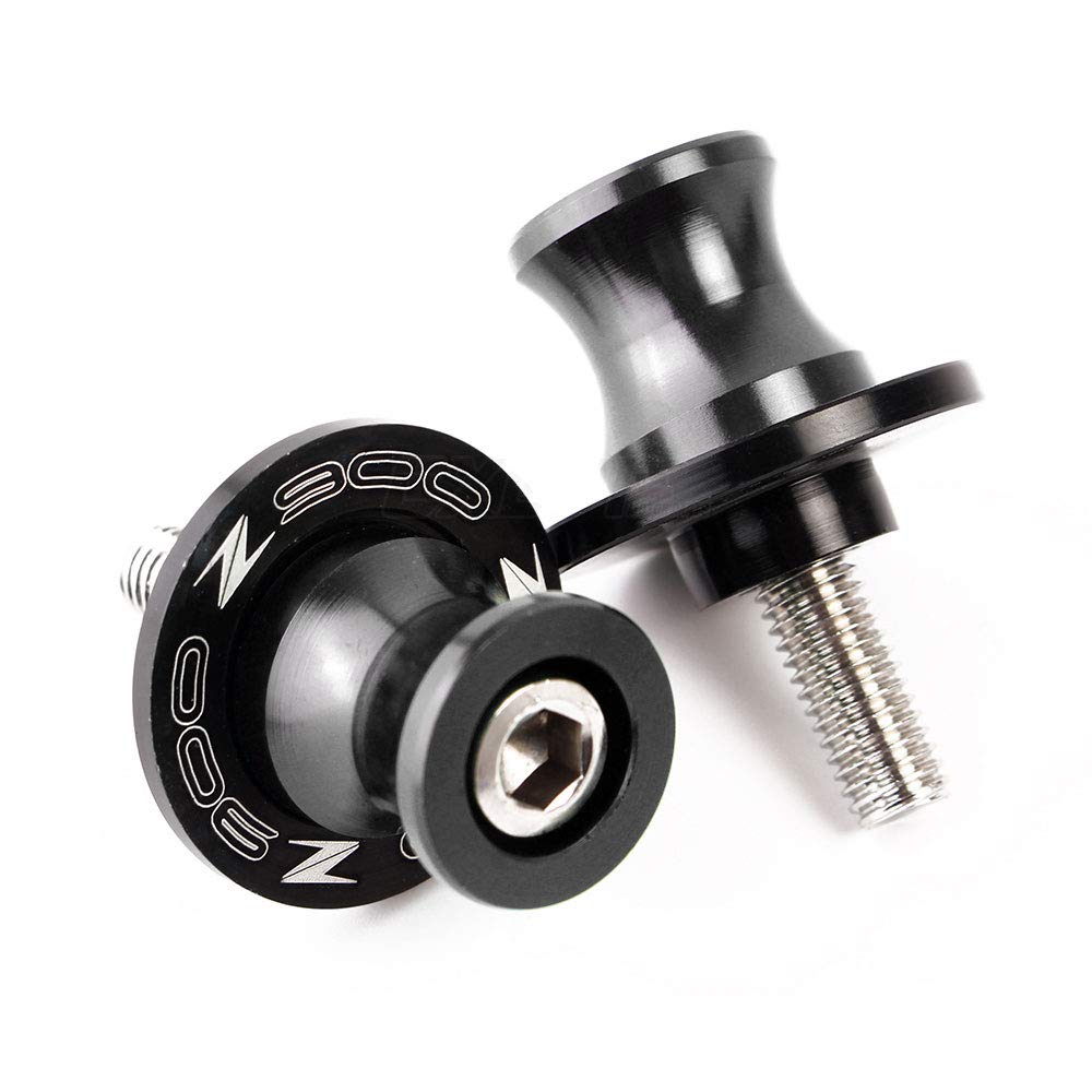 2Pcs 8Mm M8 Motorcycle Swing Arm Sliders Spools Cnc Swing Arm Stand Screw For Kawasaki Z900 Z900Rs Se 2000-2017 2019 2021 2022 2023 2024 (Titanium)