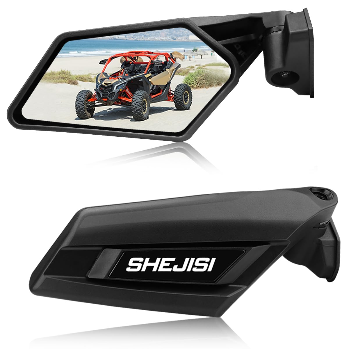 Shejisi X3 Mirrors,Explosion-Proof Glass Upgraded Maverick X3 Side View Mirrors Compatible With 2017-2023 Can Am Maverick X3 / X3 Max Ds Rs Rr Turbo,Not Applicable To Other Utv Models,Oem#715002898