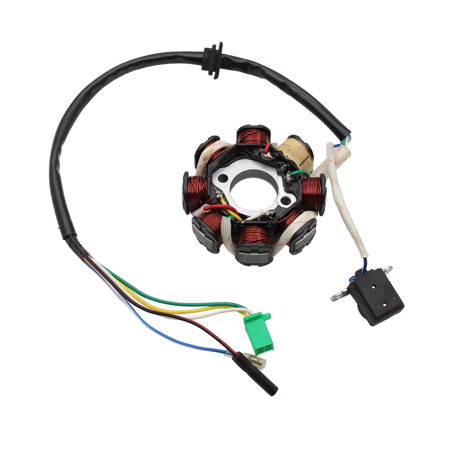 8 Pole 8 Coil Magneto Stator Coil For 125Cc 150Cc Gy6 Engine Atv Scooter Quad Dirt Bike Buggy