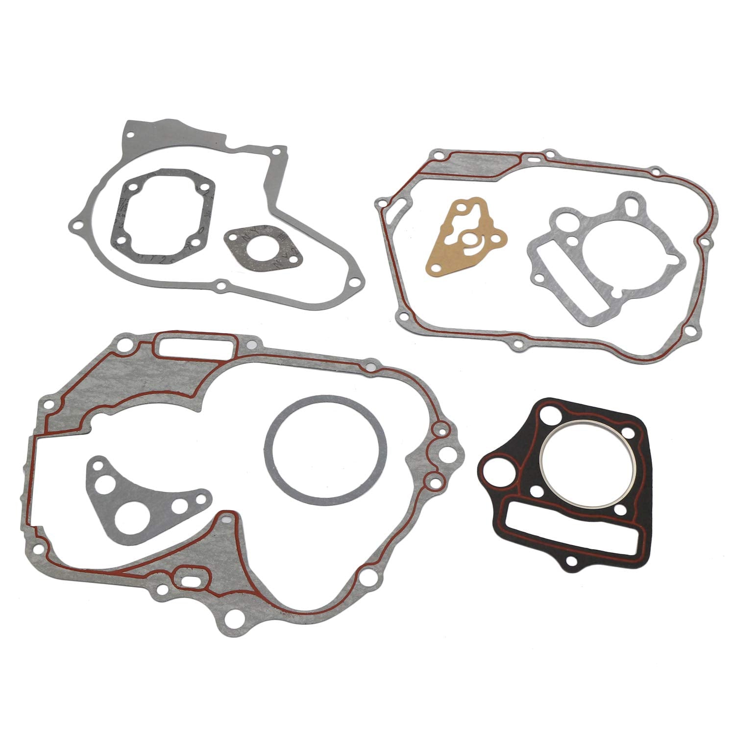 Otohans Automotive Engine Head Cylinder Stator Clutch Intake Gasket Set Compatible With Chinese Honda 110Cc Horizontal Engine Atv Dirt Bike Go Kart Quad 4 Wheeler Dune Buggy