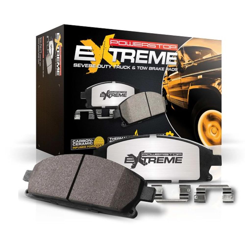 Power Stop Z36-2224 Rear Z36 Truck And Tow Carbon-Fiber Ceramic Brake Pads For Ram 3500 2019-2023 [Model Specific]