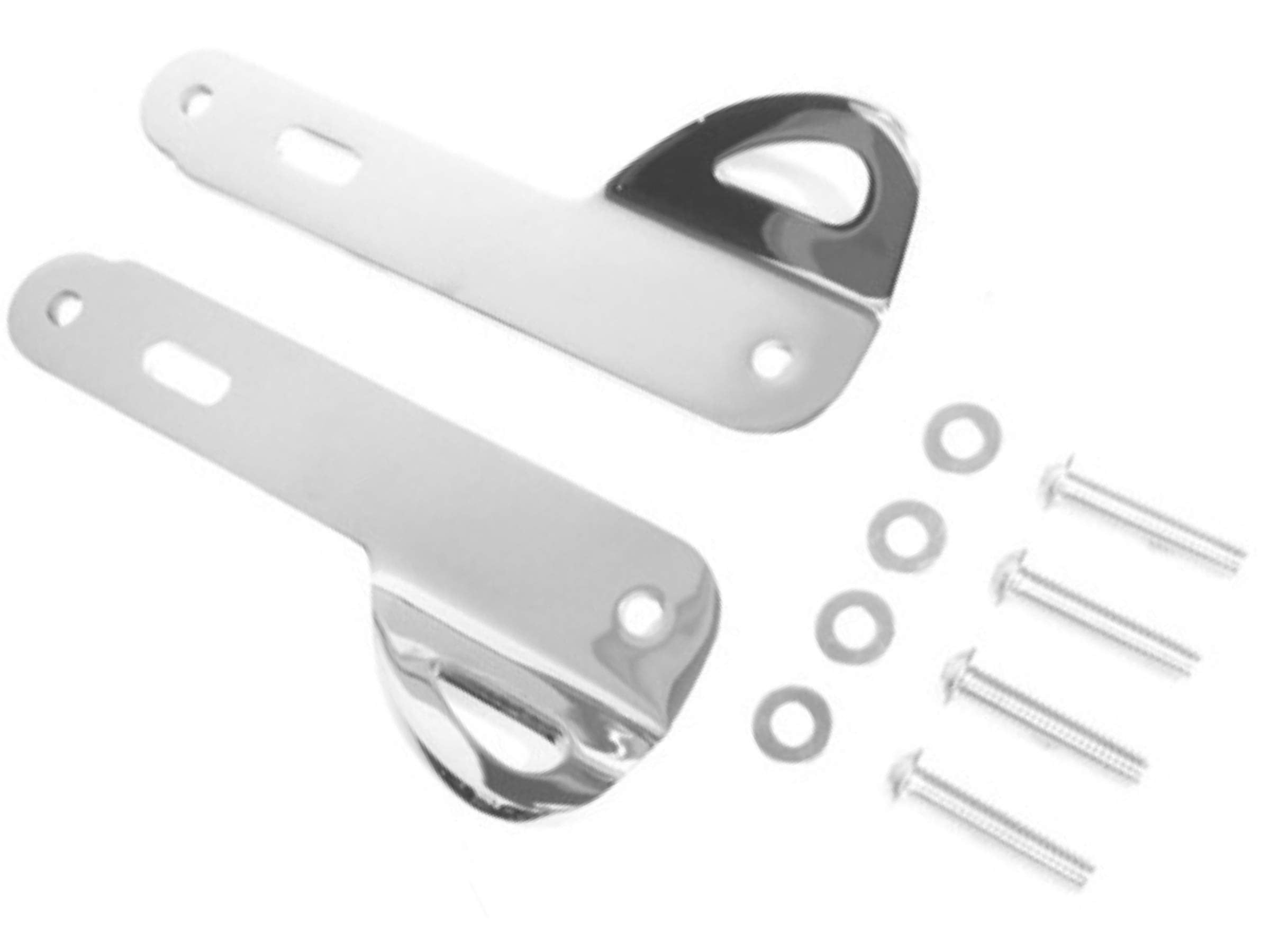 2014-2023 Chrome Tie Down Ring Clip Rings Bracket Mount Hardware Kit Harley Davidson Touring Street Glide Special Electra Ultra Classic Limited Low Cvo # 93500011 Strap Brackets Secure Trailer Hauling