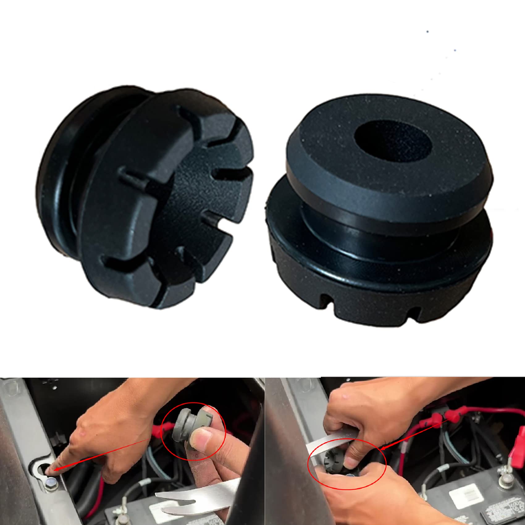 Plsusjhao 2 Pcs 5412507 Seat Grommet For Polaris Ace Rzr 570 Ranger Sportsman 400 425 500 700 800 900 Xp 4X4 2004-2019