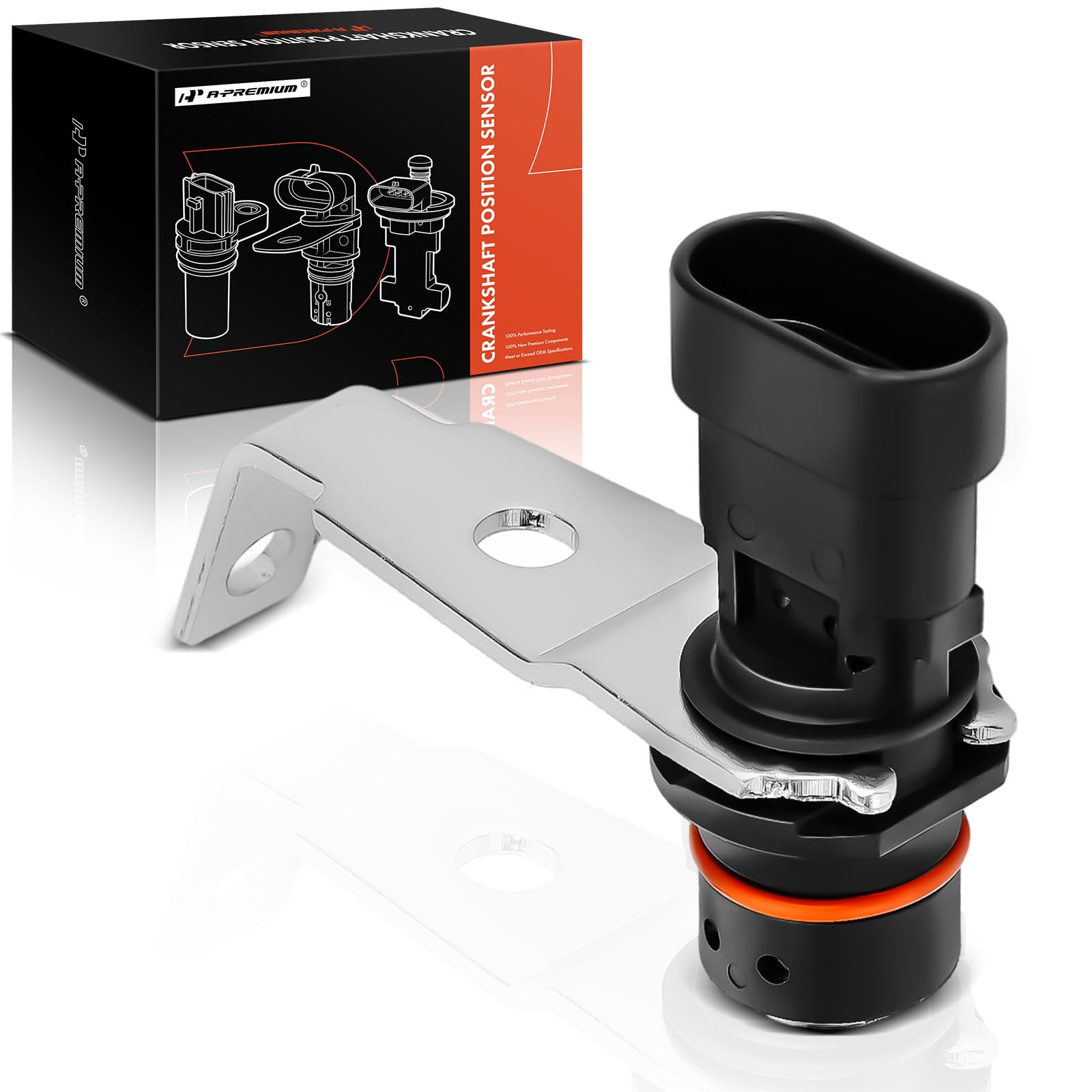 A-Premium Engine Crankshaft Position Sensor Compatible With Chevrolet Gmc & Cadillac - Suburban Silverado Express C1500 K1500 K2500 K3500 Tahoe G30 Sierra- Replace# 12596851, 10456042