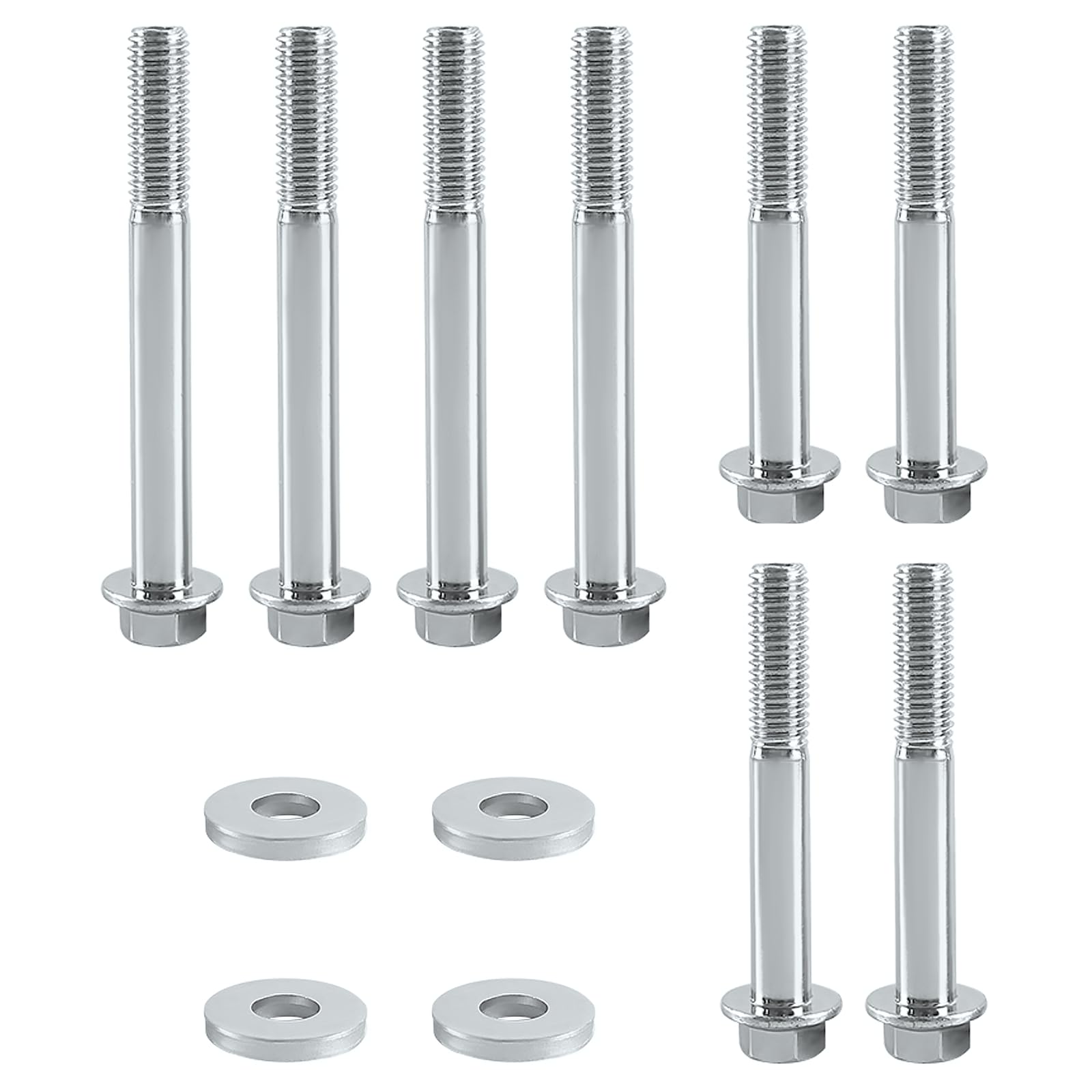 12 Pcs Ls Engine Stand Bolt Kit Endxedo M10-1.5 Engine Stand Bolt Flange Kit For Lsx Ls Ls1 4.8L 5.3L 6.0L 6.2L Lr4 Lq4 Ls6 Lq9 L33 Ls2 Lh6 L92 L76 Ly2 Ly5 Ly6 Lc9 Lfa Lh8 Lmg