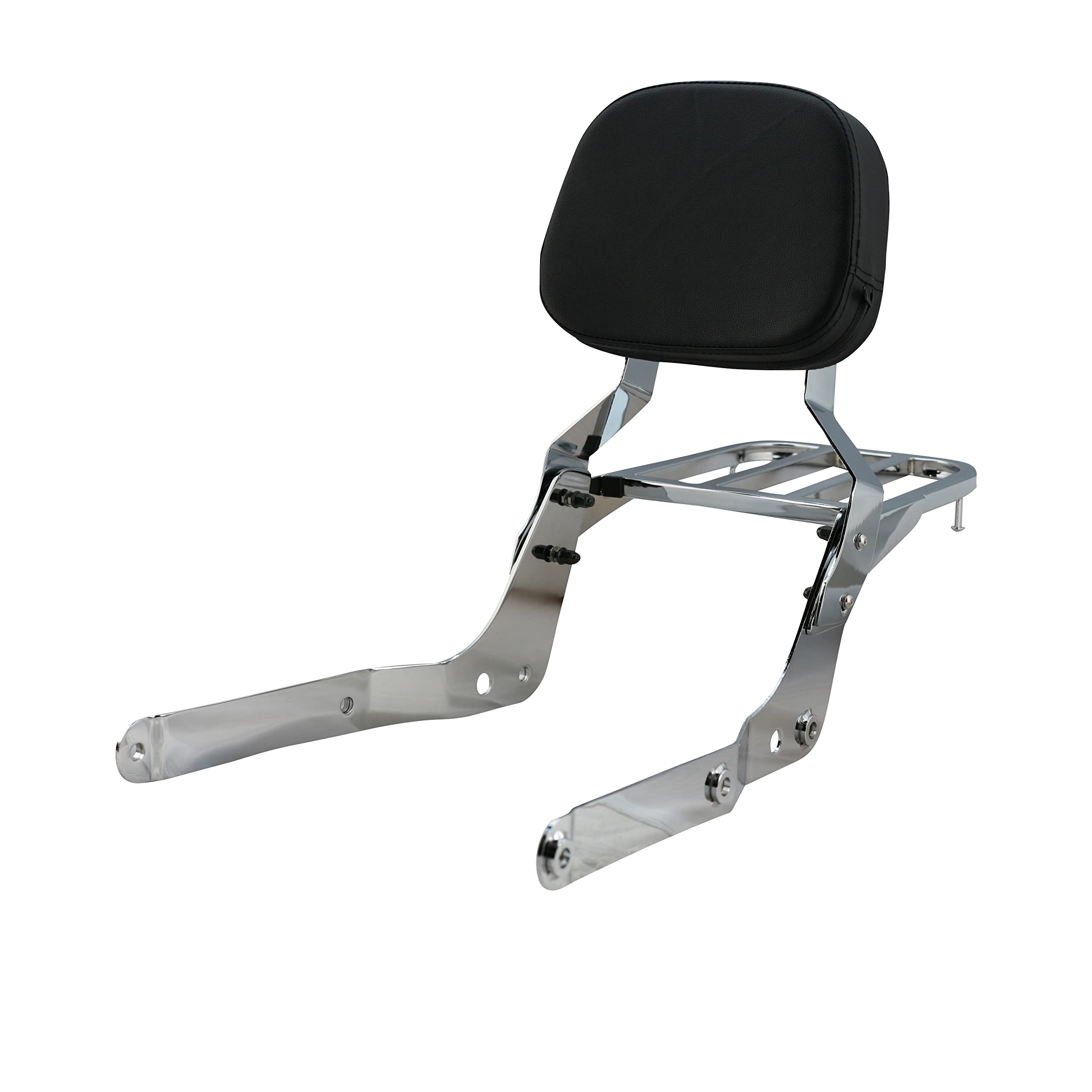 Sissybar Backrest And Luggage Rack For Honda Shadow Aero Vt750C 2004-2024 (Chrome Finished)