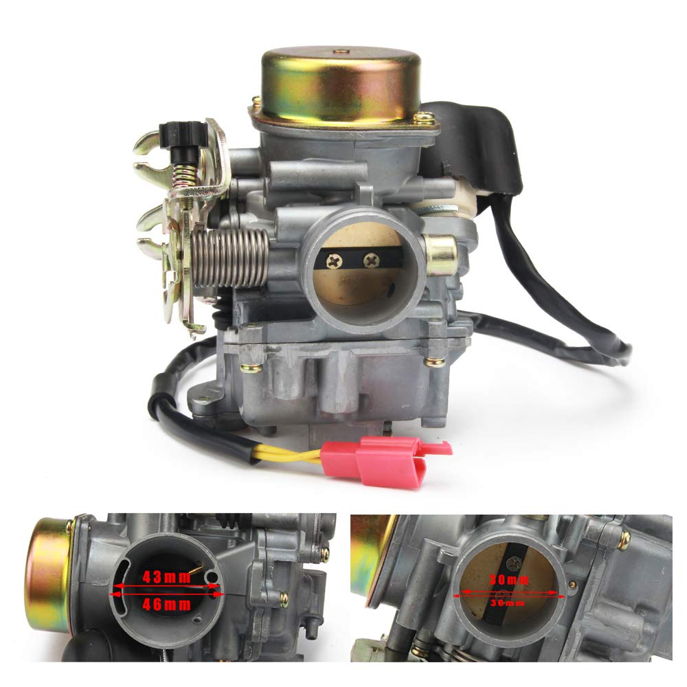 Jfg Racing Cvk 30Mm Cvk30 Carb Carburetor Moped Motor Motorcycle Atv Scooter With Gy6 150Cc-250Cc 200Cc Engine