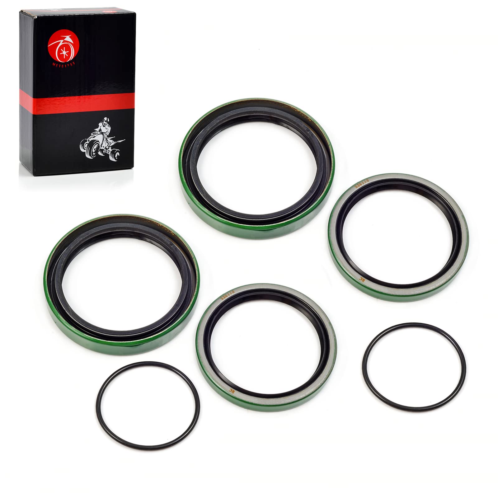 Front Wheel Strut Hub Seal Kit Both Sides Compatible With Polaris Sportsman 335 400 500 Magnum 325 425 500 Scrambler 400 500 Worker 335 500 Big Boss 400L 500 3610028 3610019