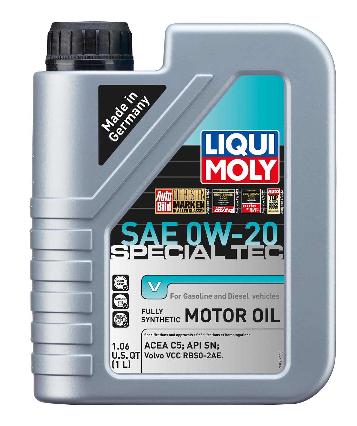 Liqui Moly Special Tec V Sae 0W-20 | 1 L | Fully Synthetic Engine Oil | Sku: 20198