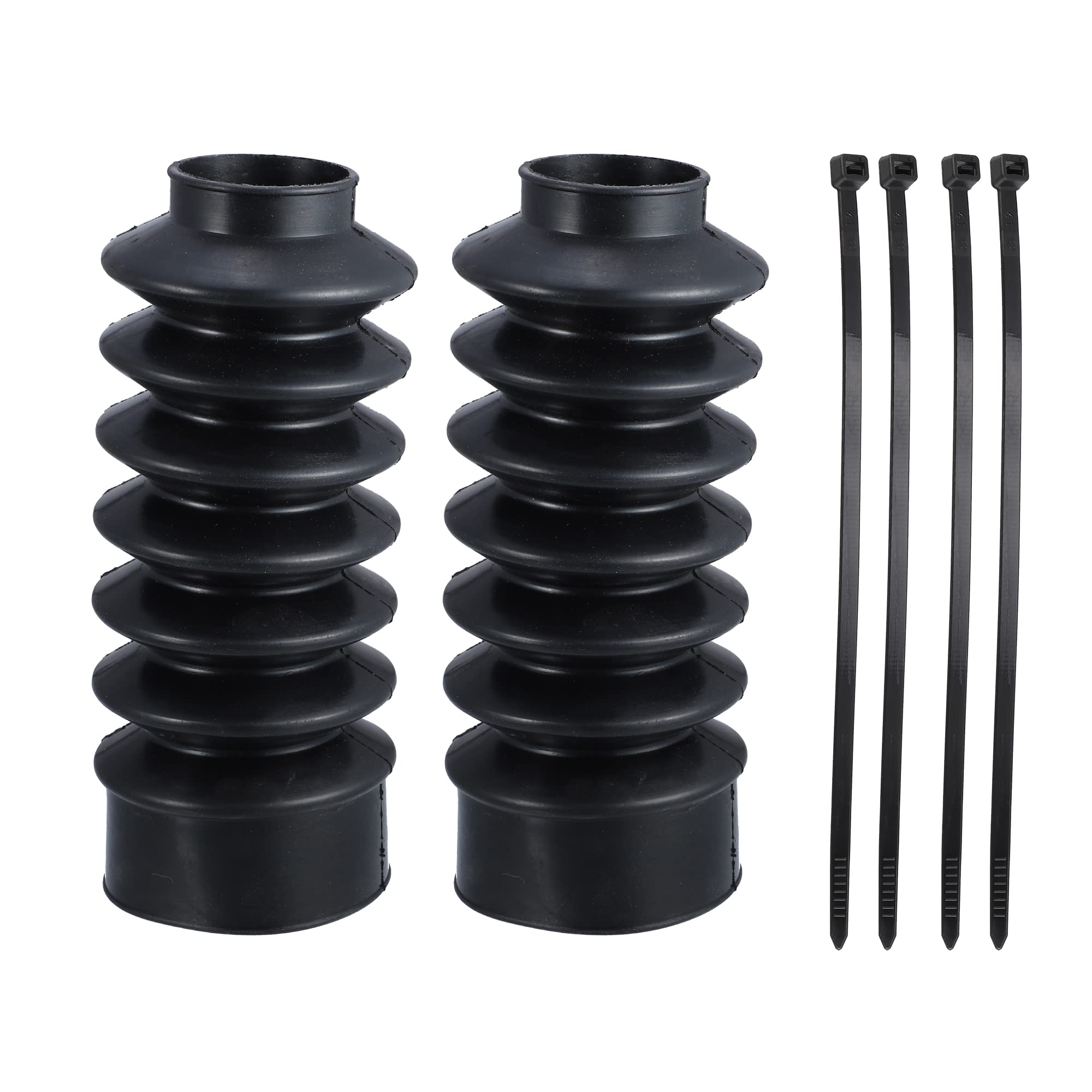 X Autohaux 2 Pcs Motorcycle Front Fork Guards Covers Shock Absorbers Boots 39Mm Universal For Harley Sportster Xl883 1200 For Atv Utv