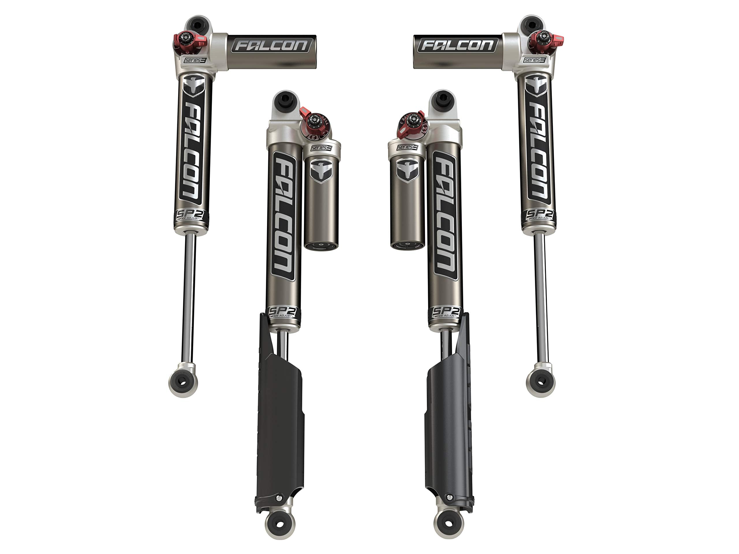 Jlu 4-Door: Falcon Sp2 3.3 Fast Adjust Piggyback Shocks (0-1.5” Lift)