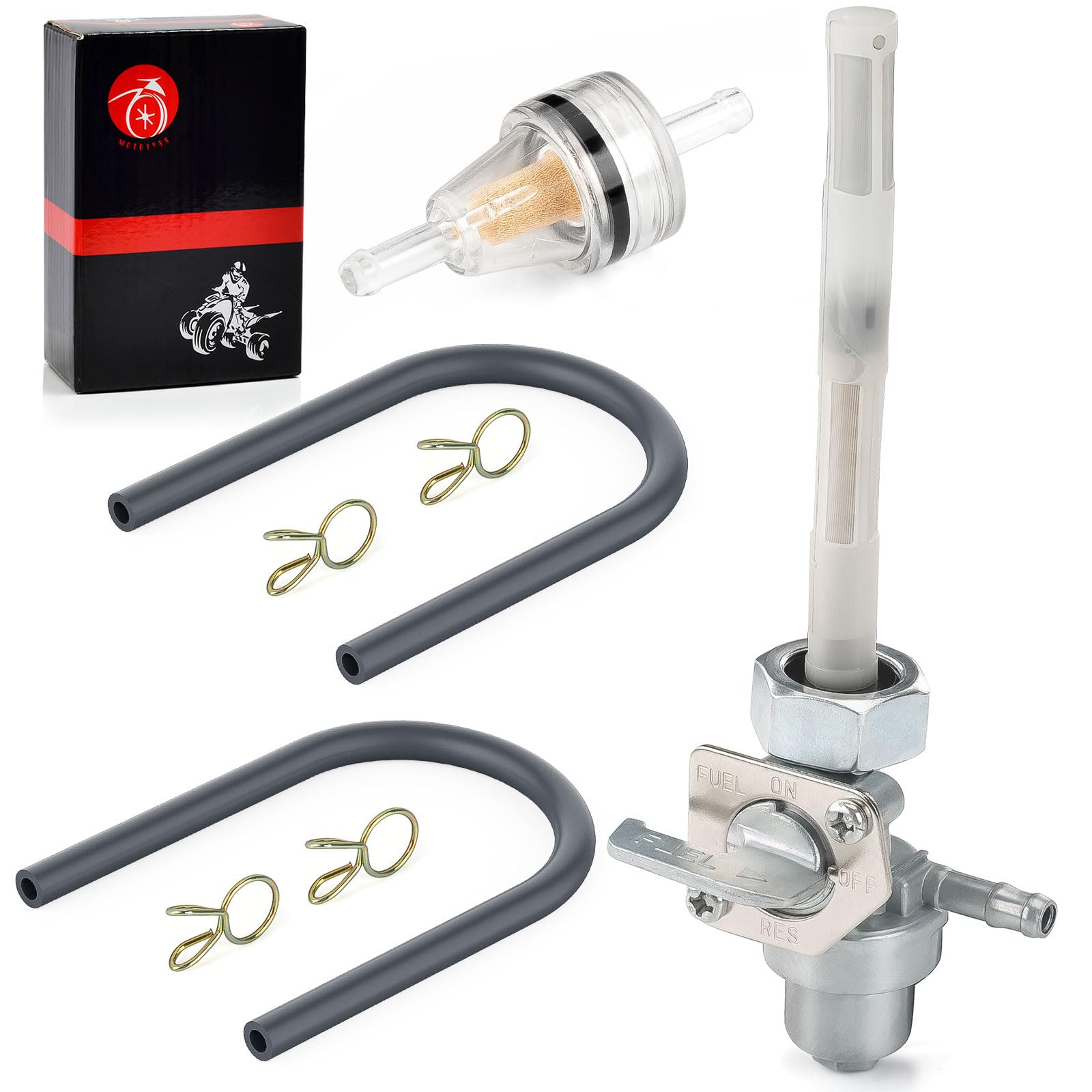 Fuel Petcock Vavle For Honda Big Red 250 Atc250 Atc250Es Atc250Sx Atc350X 1985 1986 1987 Fourtrax 200 Trx200Sx Fourtrax 250 1985-1992 Fourtrax 300 Trx300 Trx300Fw 1988-2000 16950-Hc4-840
