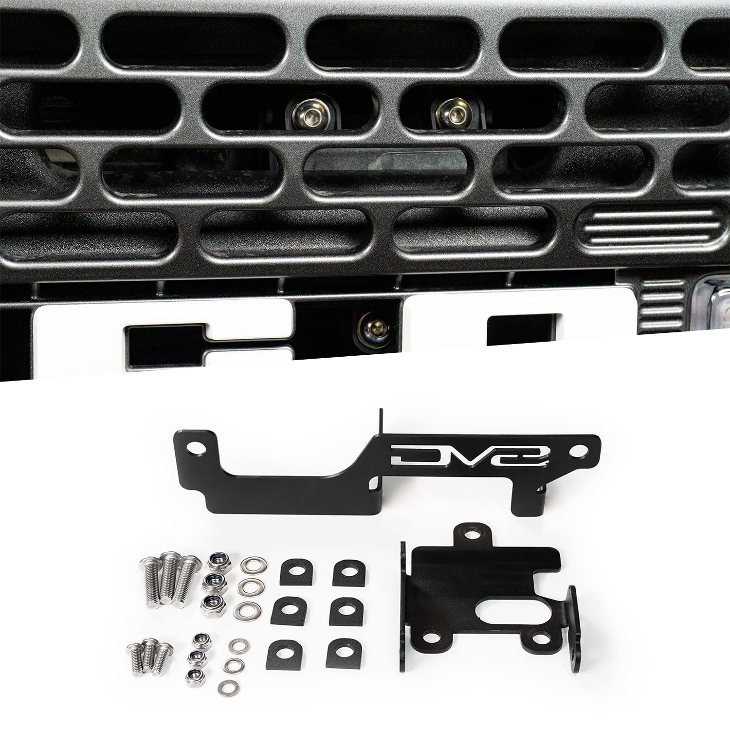 Dv8 Offroad Adaptive Cruise Control Relocation Bracket Compatible With 2021-2024 Ford Bronco | Works With All Aftermarket Bumpers | Relocates Acc Sensor Module