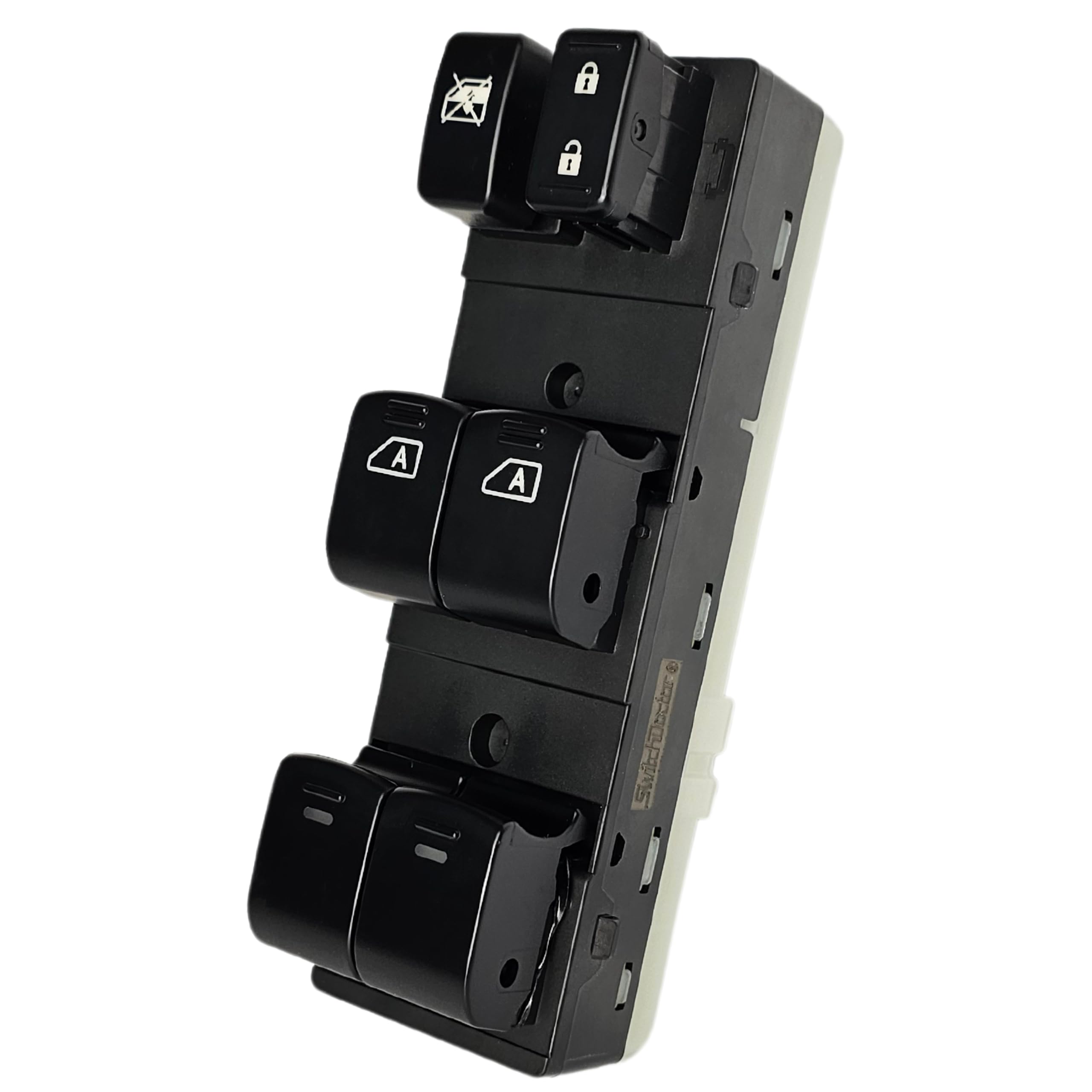 Switchdoctor Window Master Switch For 2007-2012 Nissan Altima Sedan (Automatic Down Driver And Front Passenger Window Buttons Only, 25401-Zn50C)
