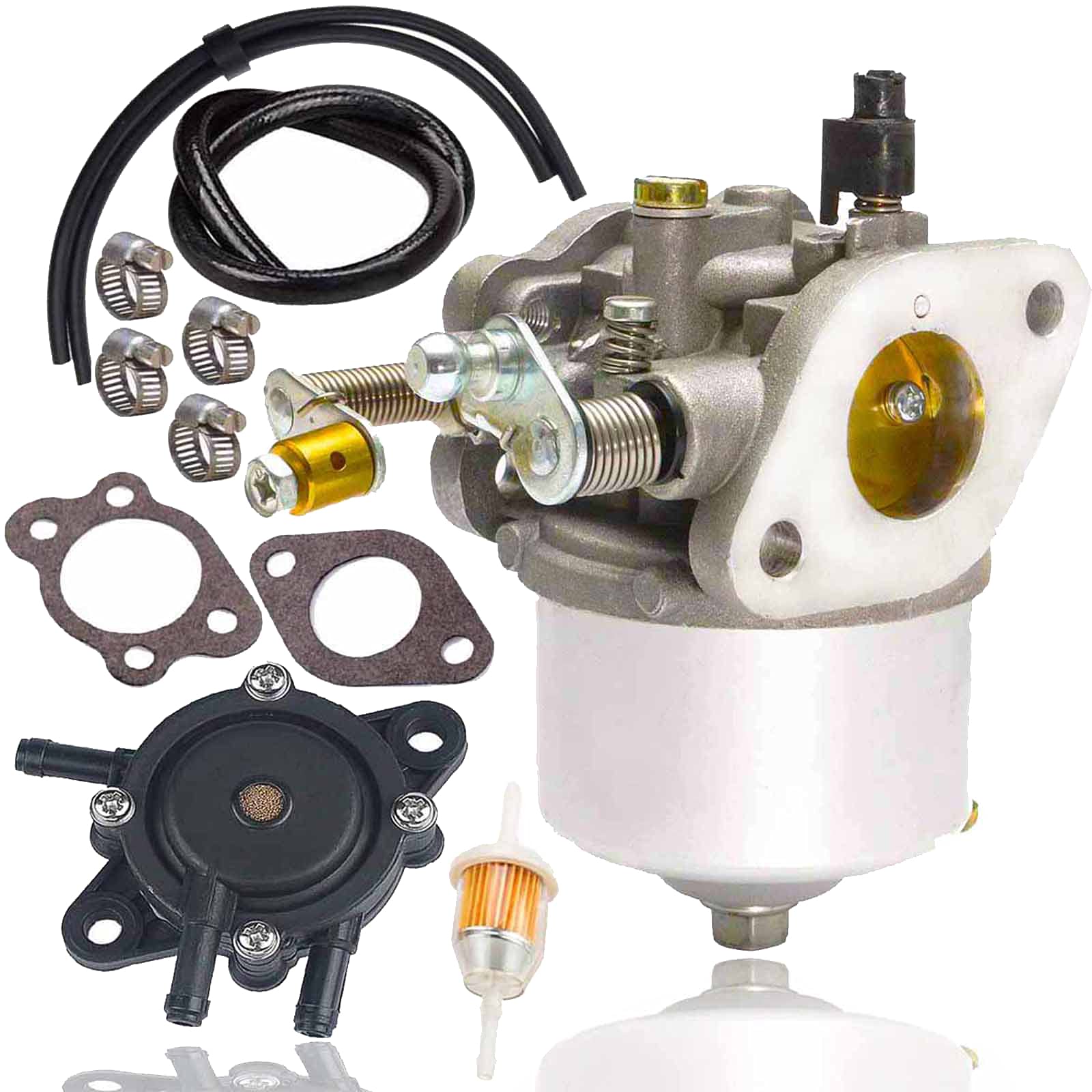 295Cc Carburetor+Fuel Pump For Ez-Go Marathon Medalist Txt 4-Cycle Golf Carts 1991-Up With 295Cc Engines 26645-G01, 26645-G03, 26645-G04, 72558-G02, 72558-G03, 26726-G01, 26727-G01, 603901 17553,New