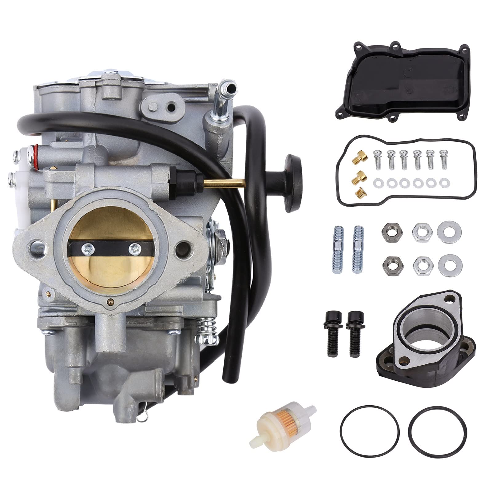 Warrior 350 Carburetor Fits Yamaha Yfm350X Warrior 1988-2004, Kodiak 400 1996-1998, Yfm350 Big Bear 1987-1998, Yfm350Er Moto-4 1987-1995, Yfm350F Wolverine 4X4 Atv