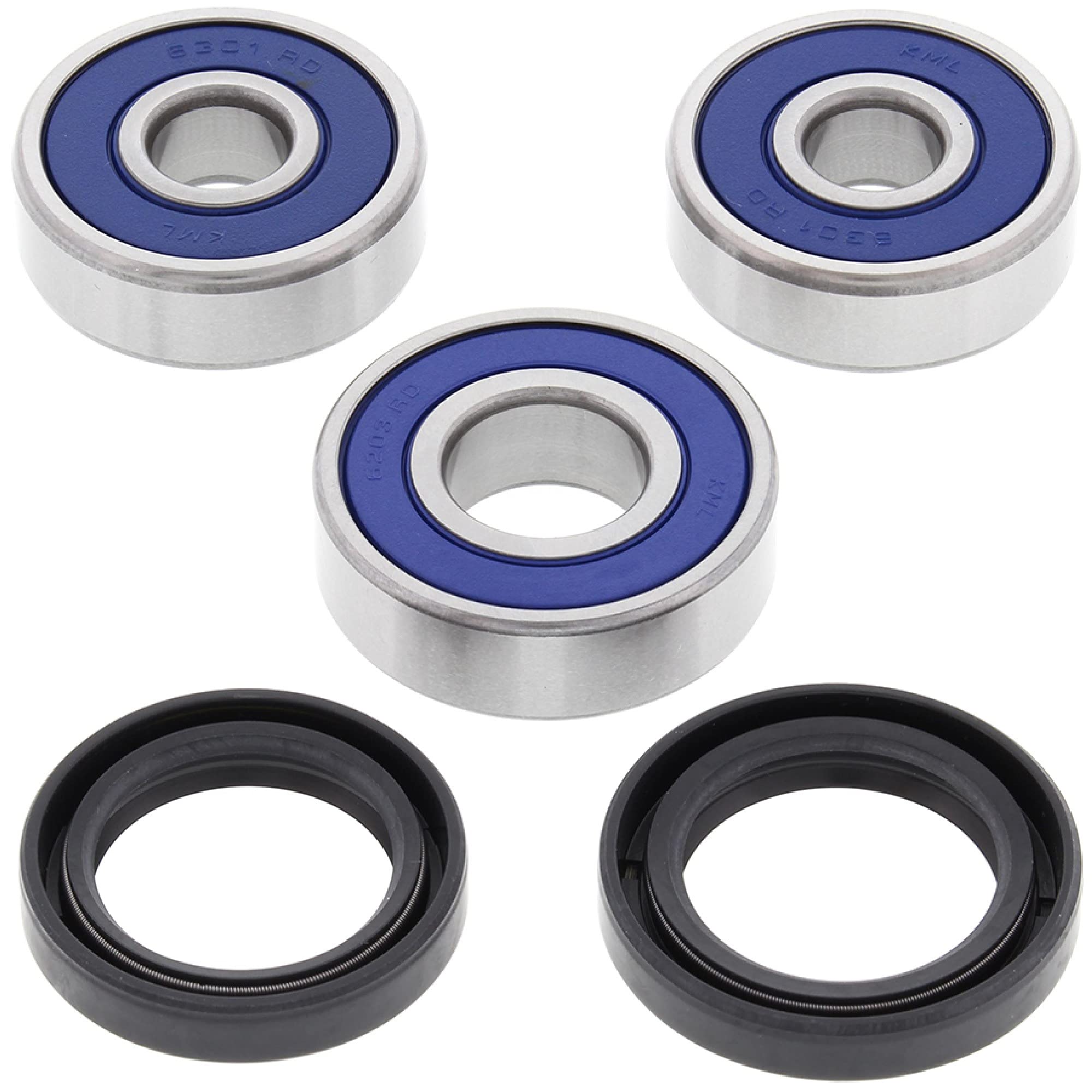 All Balls Racing Rear Wheel Bearing Kit 25-1600 Compatible With/Replacement For Honda Cbf125 (Euro) 2009-2013, Cbr125 2004-2010, Grom 125 2014-2018, Grom 125 Abs 2018