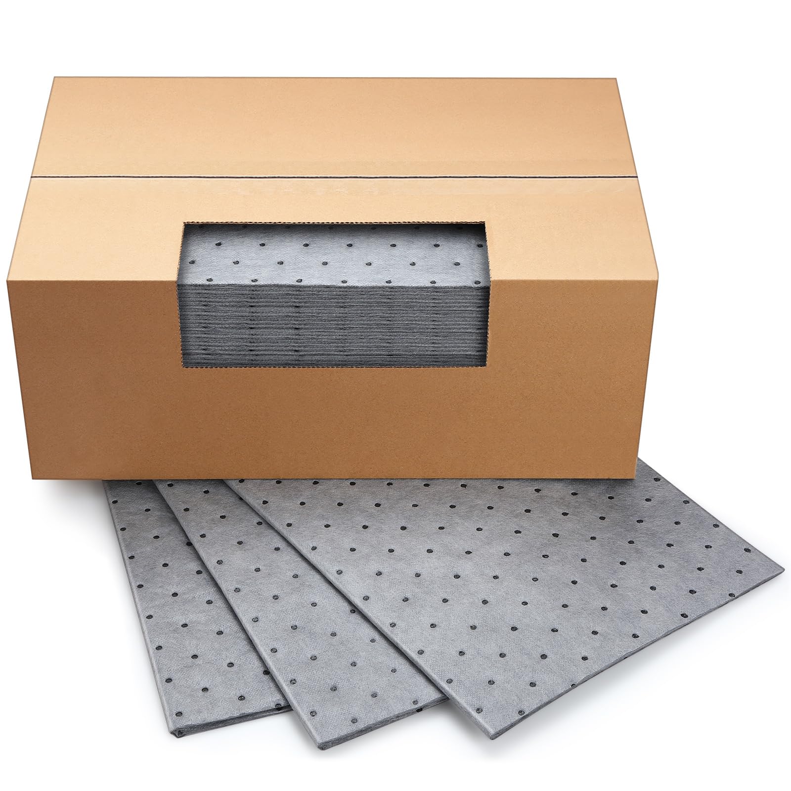 Weewooday 25 Pieces Oil Absorbent Pads 19.69 X 15.75 Inch Oil Spill Mat Garage Accessories Water Absorbent Mat Driveway Mats For Oil Leaks Liquids Absorbing Protecting Home Garage Basement