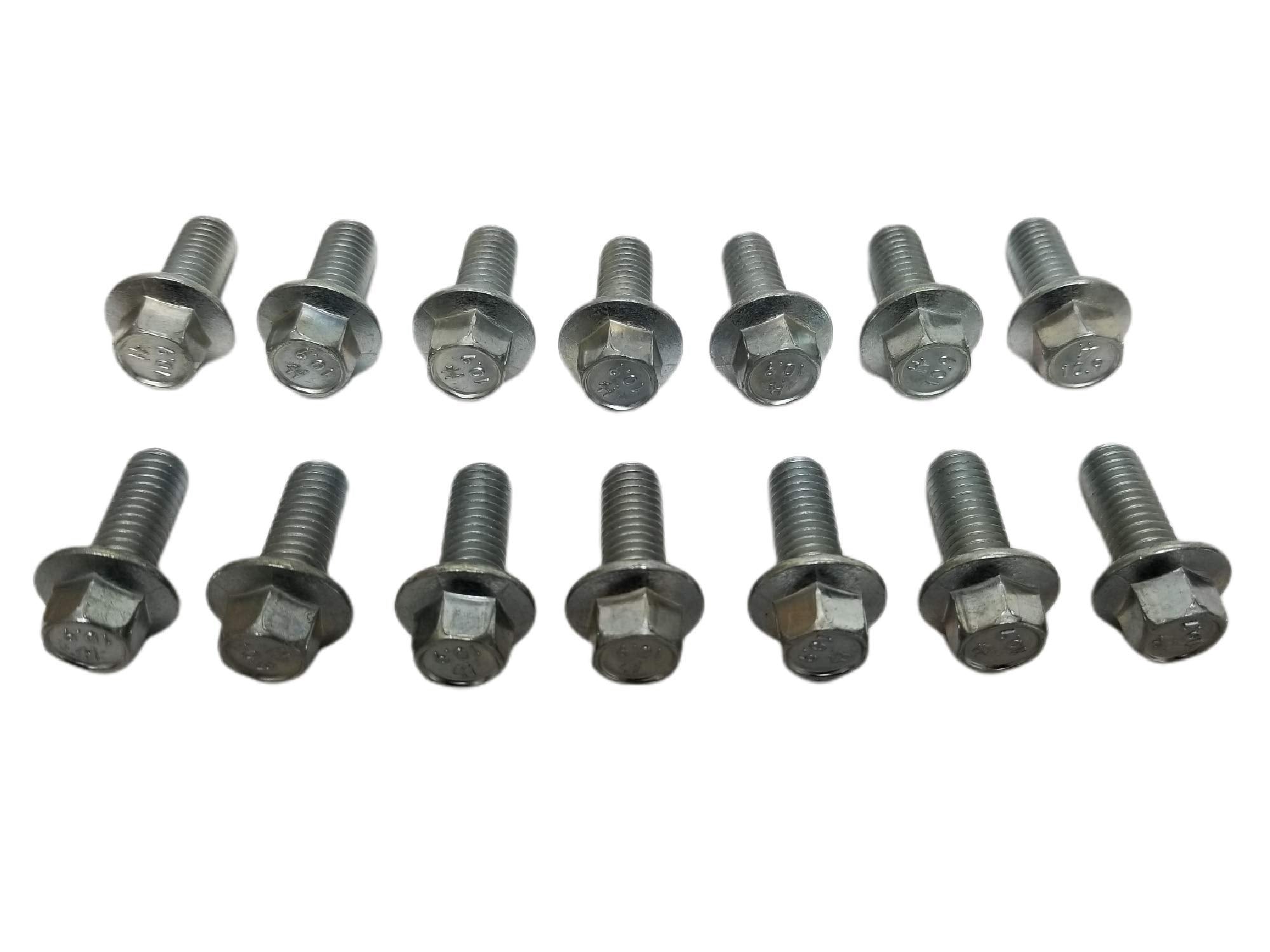 Z Whip Metric 14Pc Differential Cover Bolt Kit M8-1.25X20Mm Flange Bolts Compatible With 1998-Current Chevrolet Gmc Silverado Sierra Tahoe Suburban 10-Bolt 14-Bolt Rear Ends Metric Threads Dodge Ram